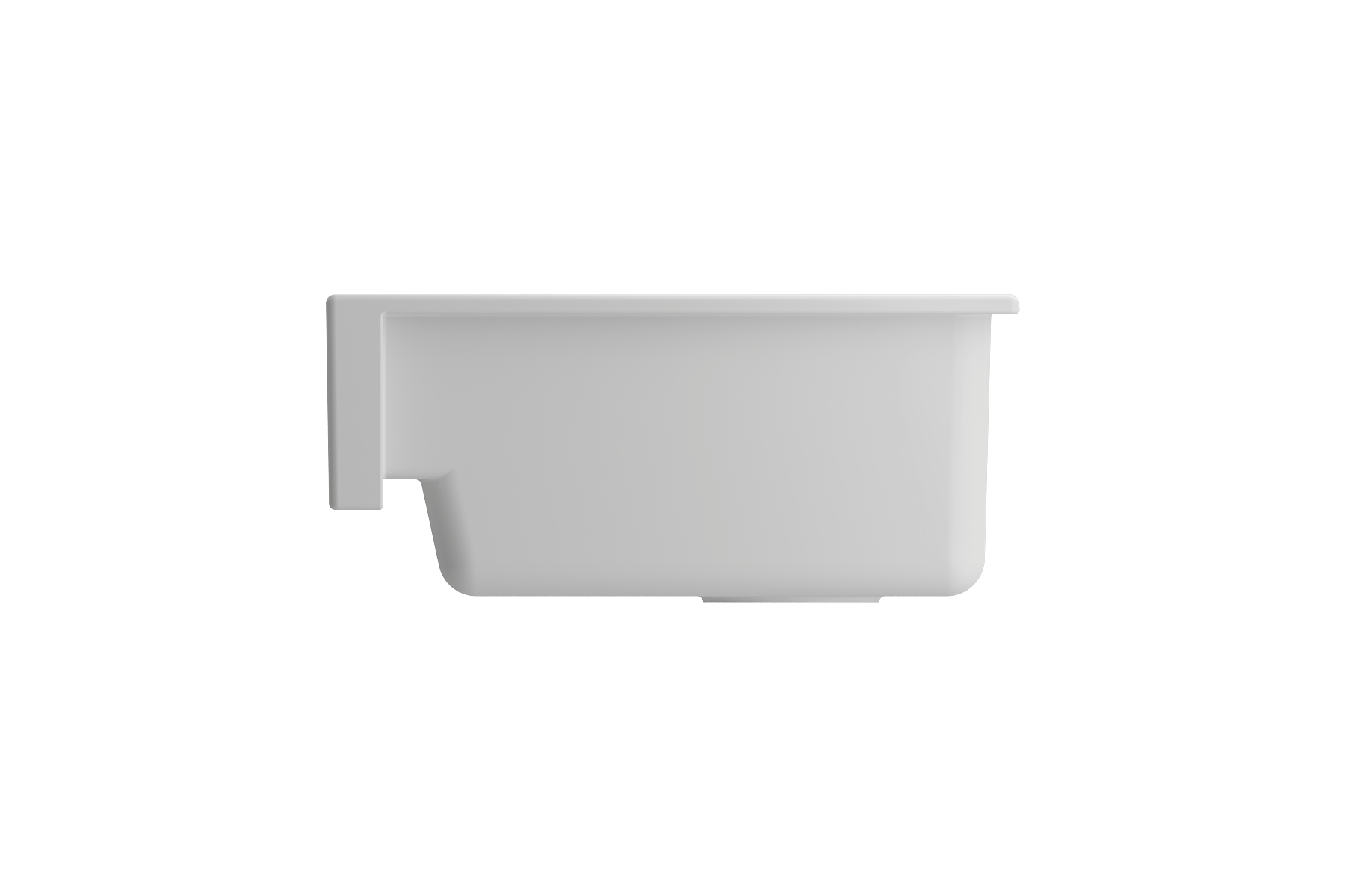 BOCCHI Nuova 34" Fireclay Retrofit Farmhouse Sink with Accessories, Matte White, 1551-002-0120