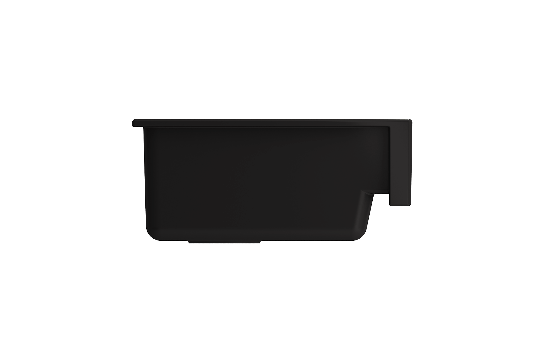 BOCCHI Nuova 34" Fireclay Retrofit Farmhouse Sink with Accessories, Matte Black, 1551-004-0120