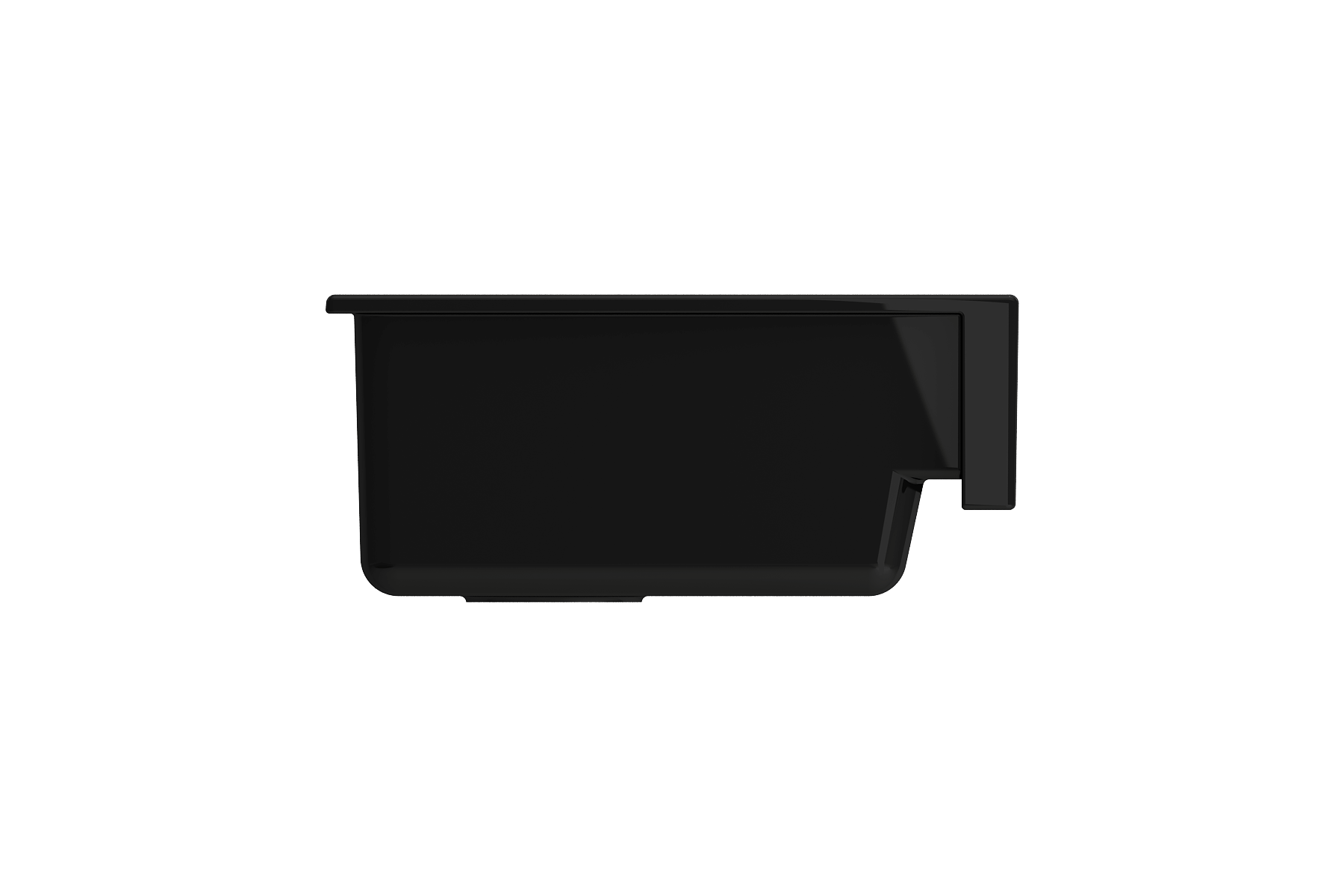 BOCCHI Nuova 34" Fireclay Retrofit Farmhouse Sink with Accessories, Black, 1551-005-0120