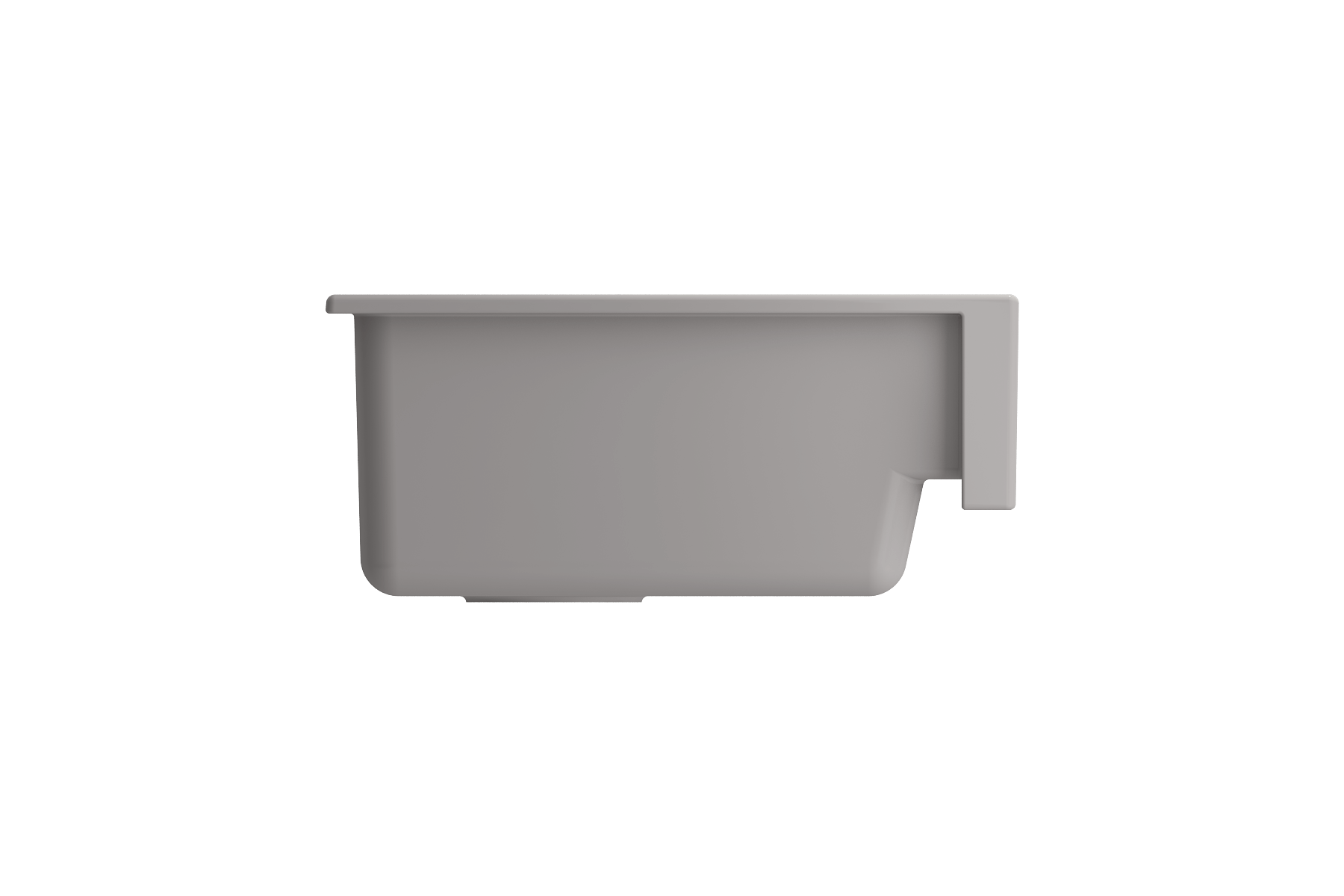BOCCHI Nuova 34" Fireclay Retrofit Farmhouse Sink with Accessories, Matte Gray, 1551-006-0120