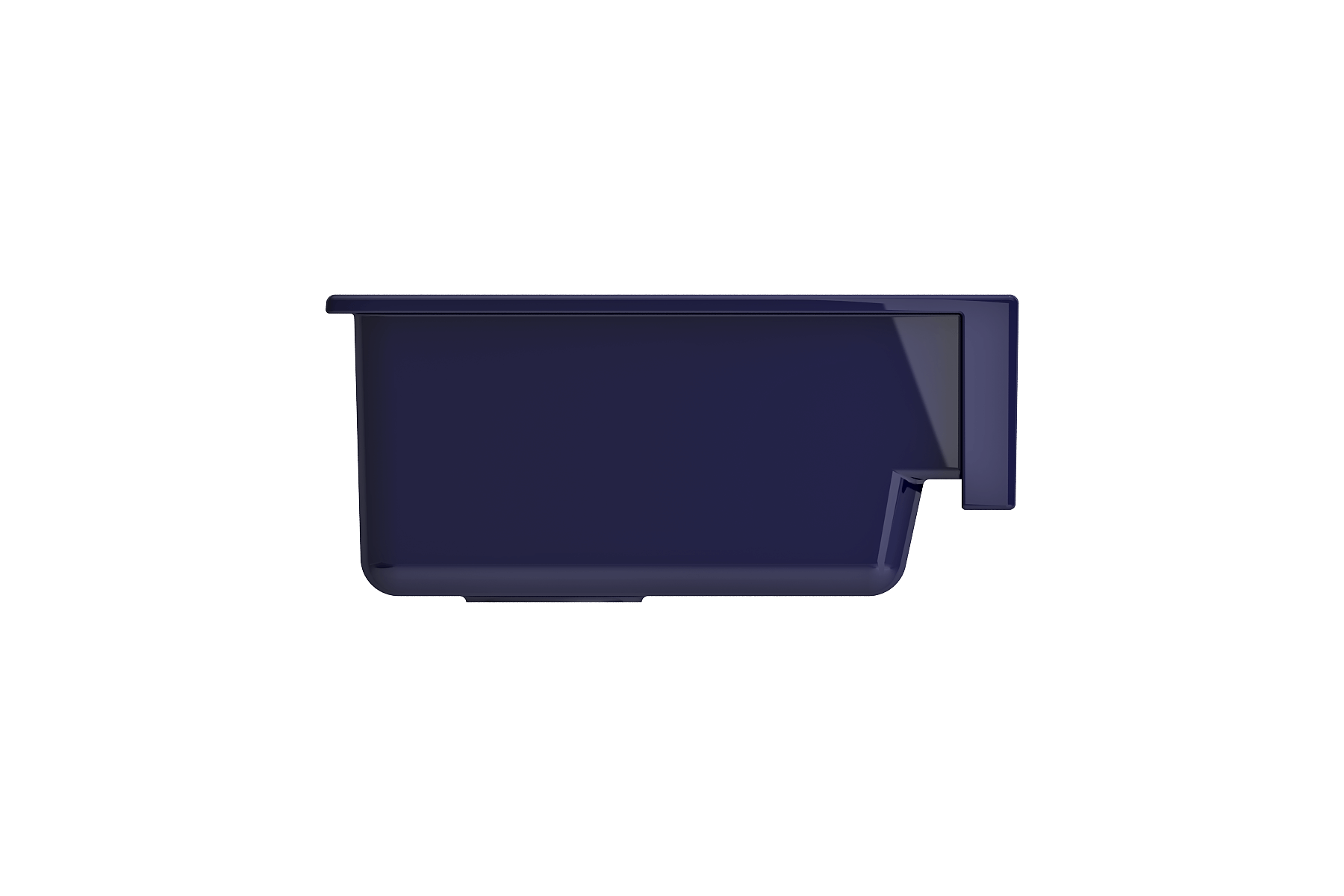 BOCCHI Nuova 34" Fireclay Retrofit Farmhouse Sink with Accessories, Sapphire Blue, 1551-010-0120
