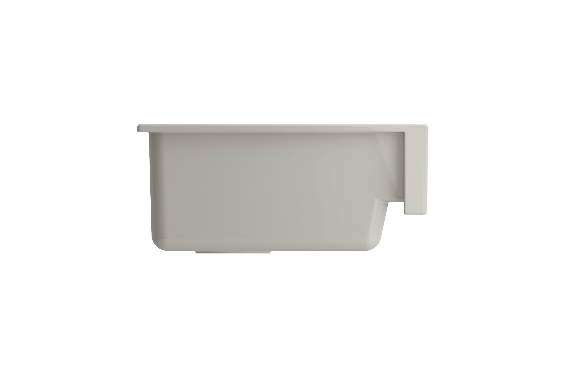 BOCCHI Nuova 34" Fireclay Retrofit Farmhouse Sink with Accessories, Biscuit, 1551-014-0120