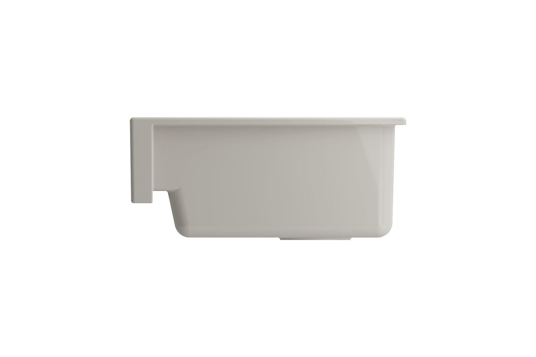 BOCCHI Nuova 34" Fireclay Retrofit Farmhouse Sink with Accessories, Biscuit, 1551-014-0120