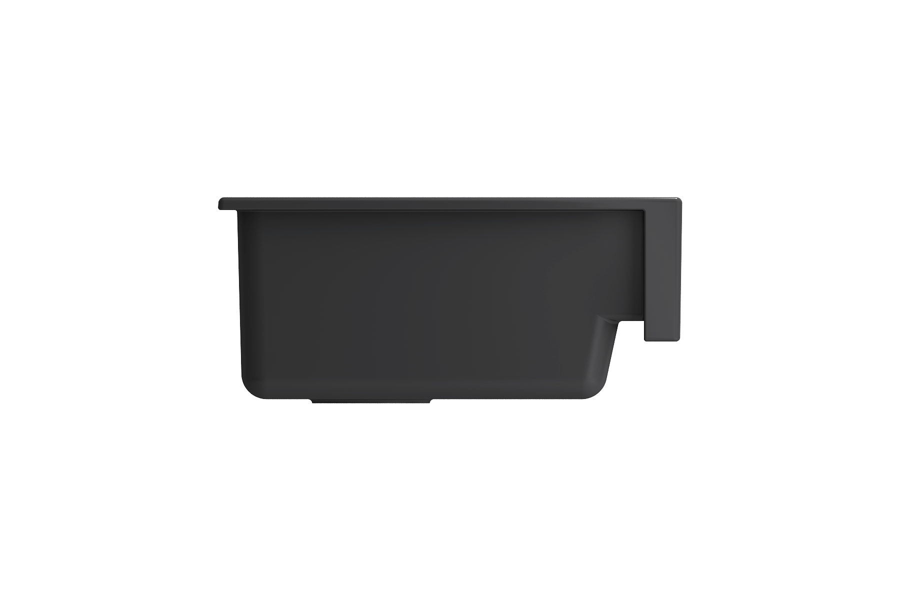 BOCCHI Nuova 34" Fireclay Retrofit Farmhouse Sink with Accessories, Matte Dark Gray, 1551-020-0120