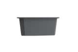 BOCCHI Campino Duo 33" Dual Mount Composite Granite Kitchen Sink, 60/40 Double Bowl, Concrete Gray, 1602-506-0126