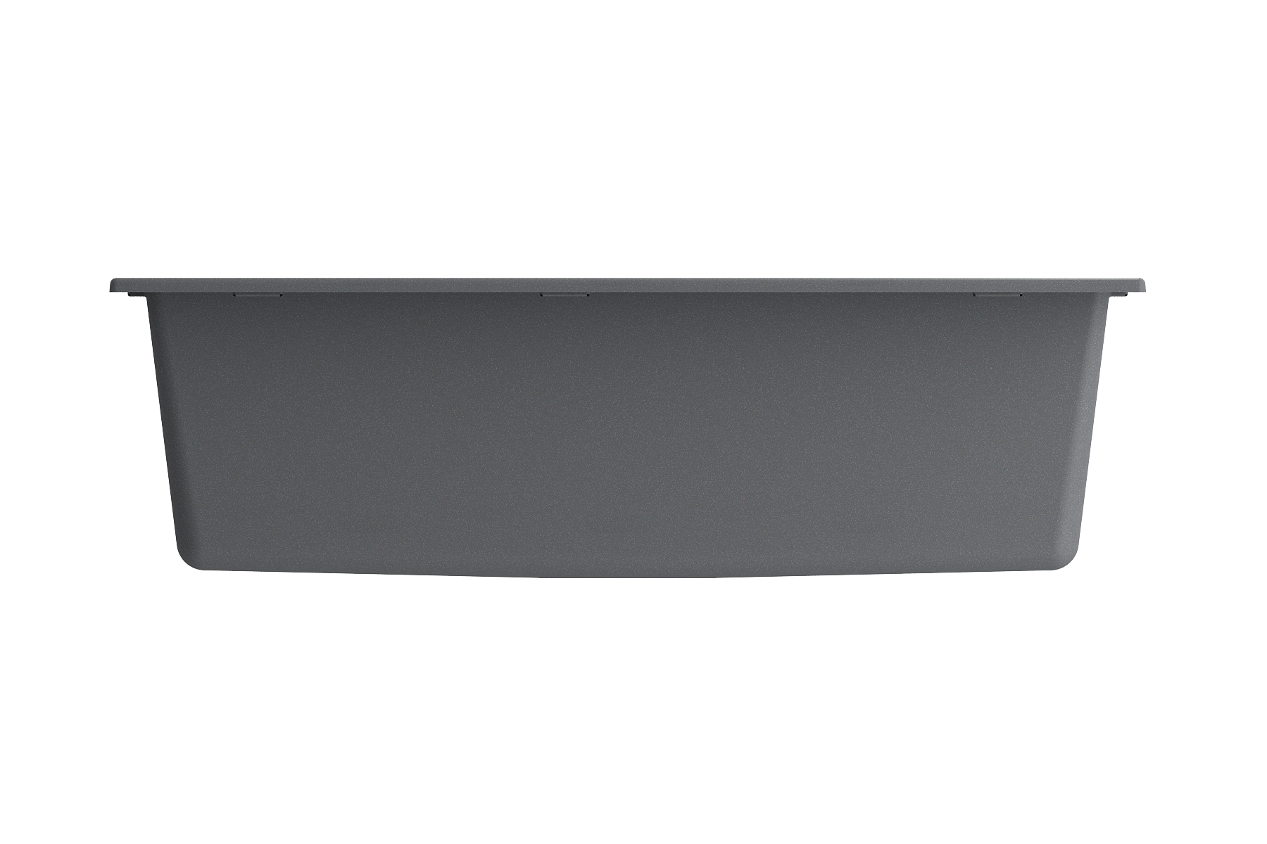 BOCCHI Campino Uno 33" Dual Mount Composite Granite Kitchen Sink, Concrete Gray, 1604-506-0126