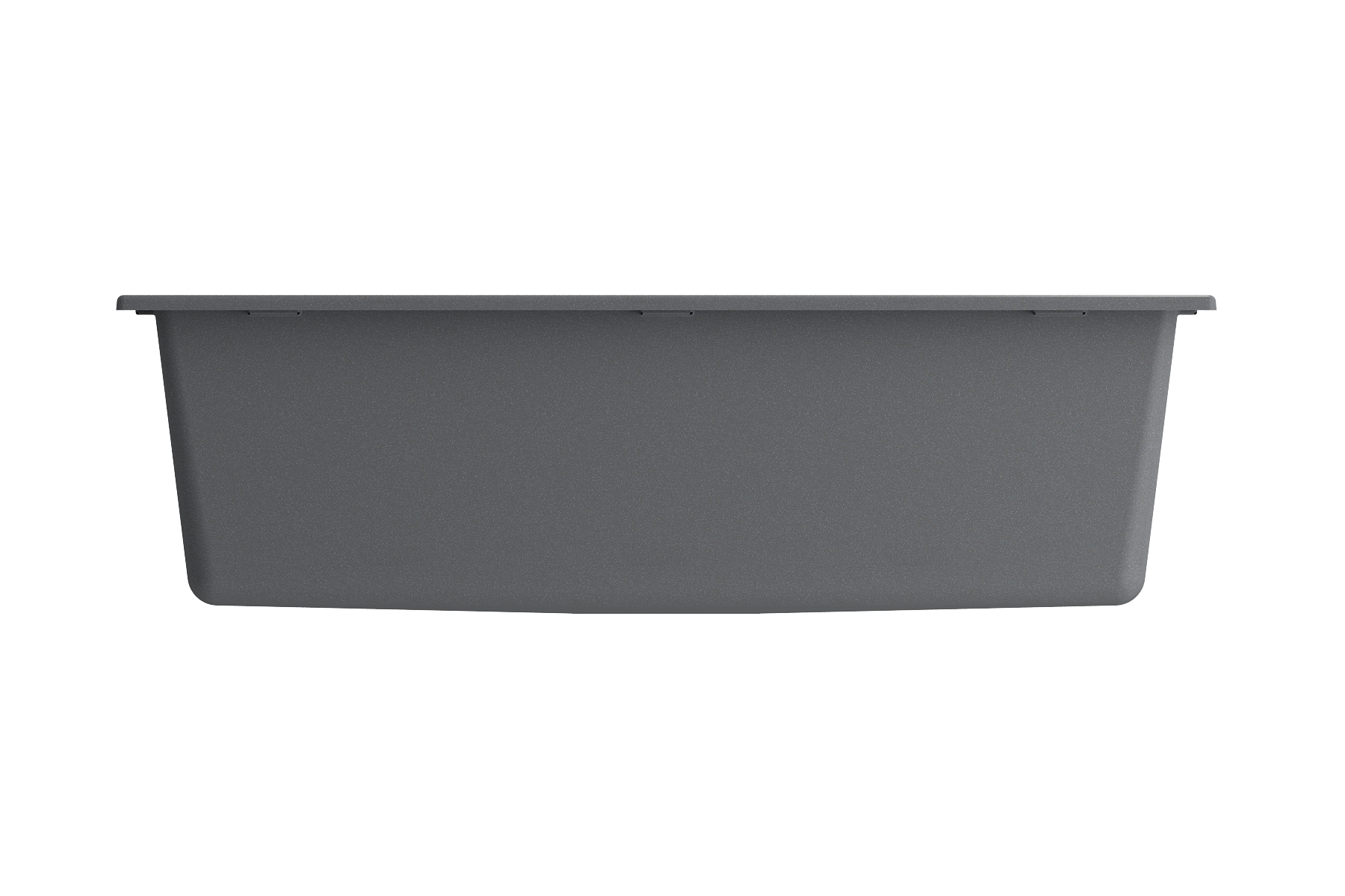 BOCCHI Campino Uno 33" Dual Mount Composite Granite Kitchen Sink, Concrete Gray, 1604-506-0126