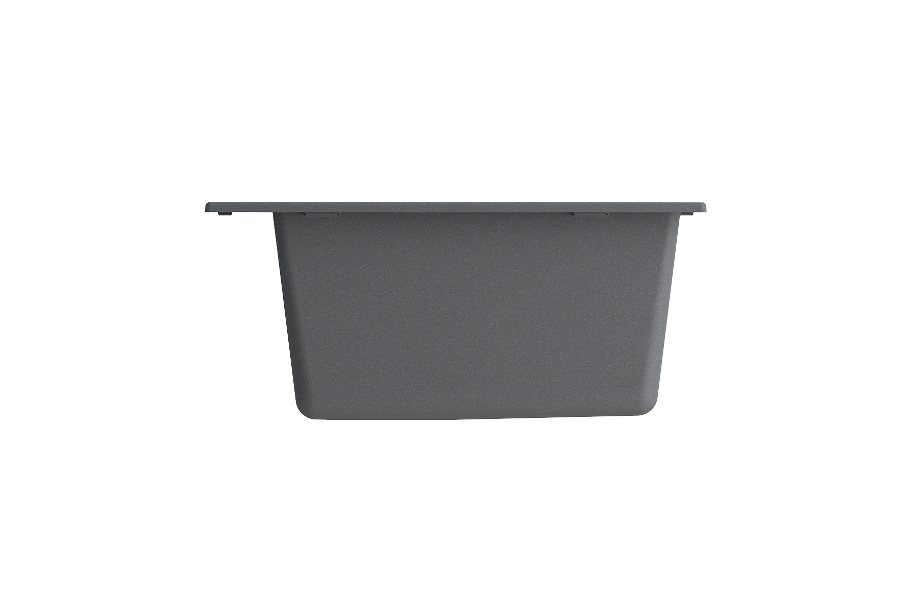 BOCCHI Campino Uno 33" Dual Mount Composite Granite Kitchen Sink, Concrete Gray, 1604-506-0126