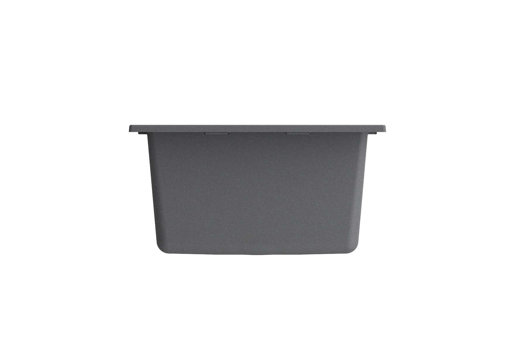 BOCCHI Campino Uno 16" Rectangle Composite Granite Bar/Prep Sink, Concrete Gray, 1608-506-0126