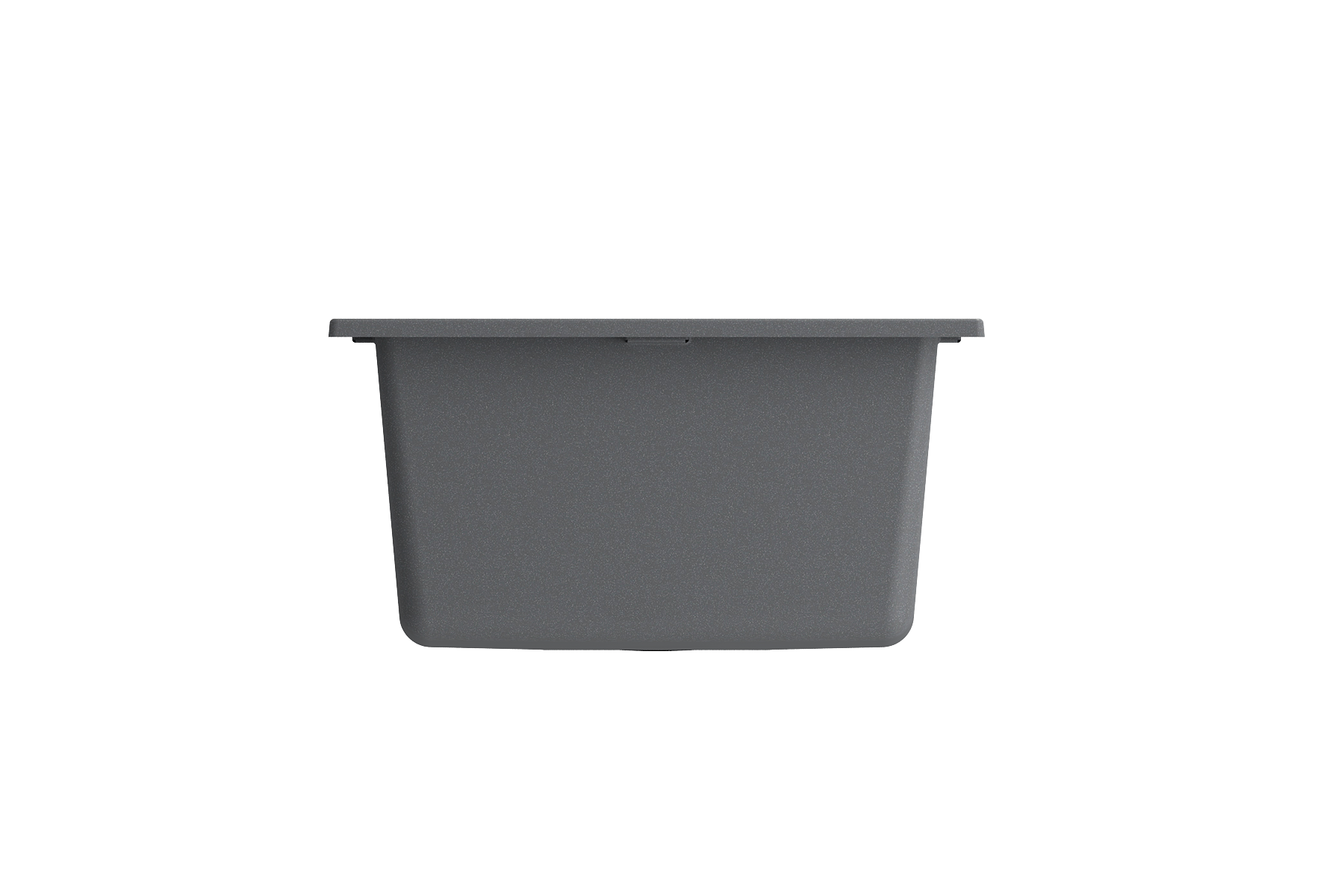 BOCCHI Campino Uno 16" Rectangle Composite Granite Bar/Prep Sink, Concrete Gray, 1608-506-0126