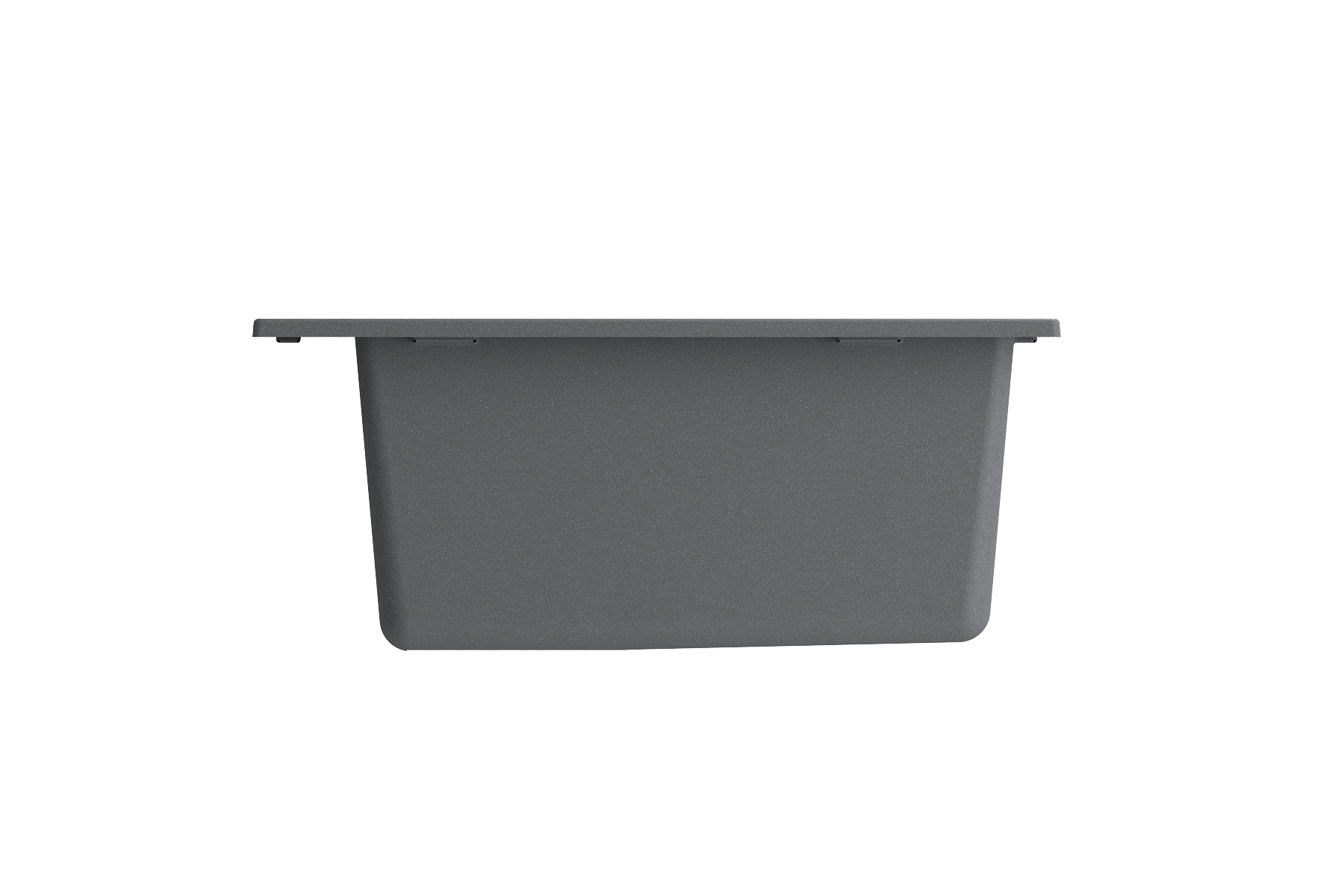 BOCCHI Campino Uno 16" Rectangle Composite Granite Bar/Prep Sink, Concrete Gray, 1608-506-0126