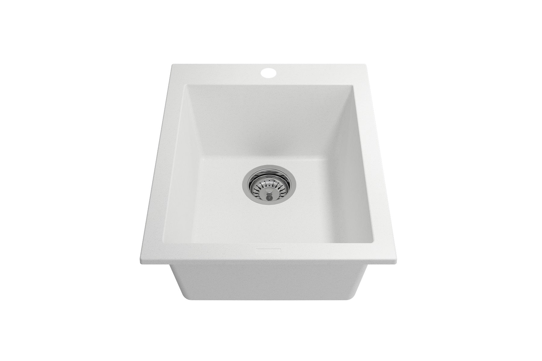 BOCCHI Campino Uno 16" Rectangle Granite Bar/Prep Sink with Accessories, Milk White, 1608-507-0126
