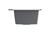BOCCHI Baveno Lux 34" Undermount Granite Workstation Kitchen Sink Kit with Accessories, 50/50 Double Bowl, Concrete Gray, 1618-506-0126
