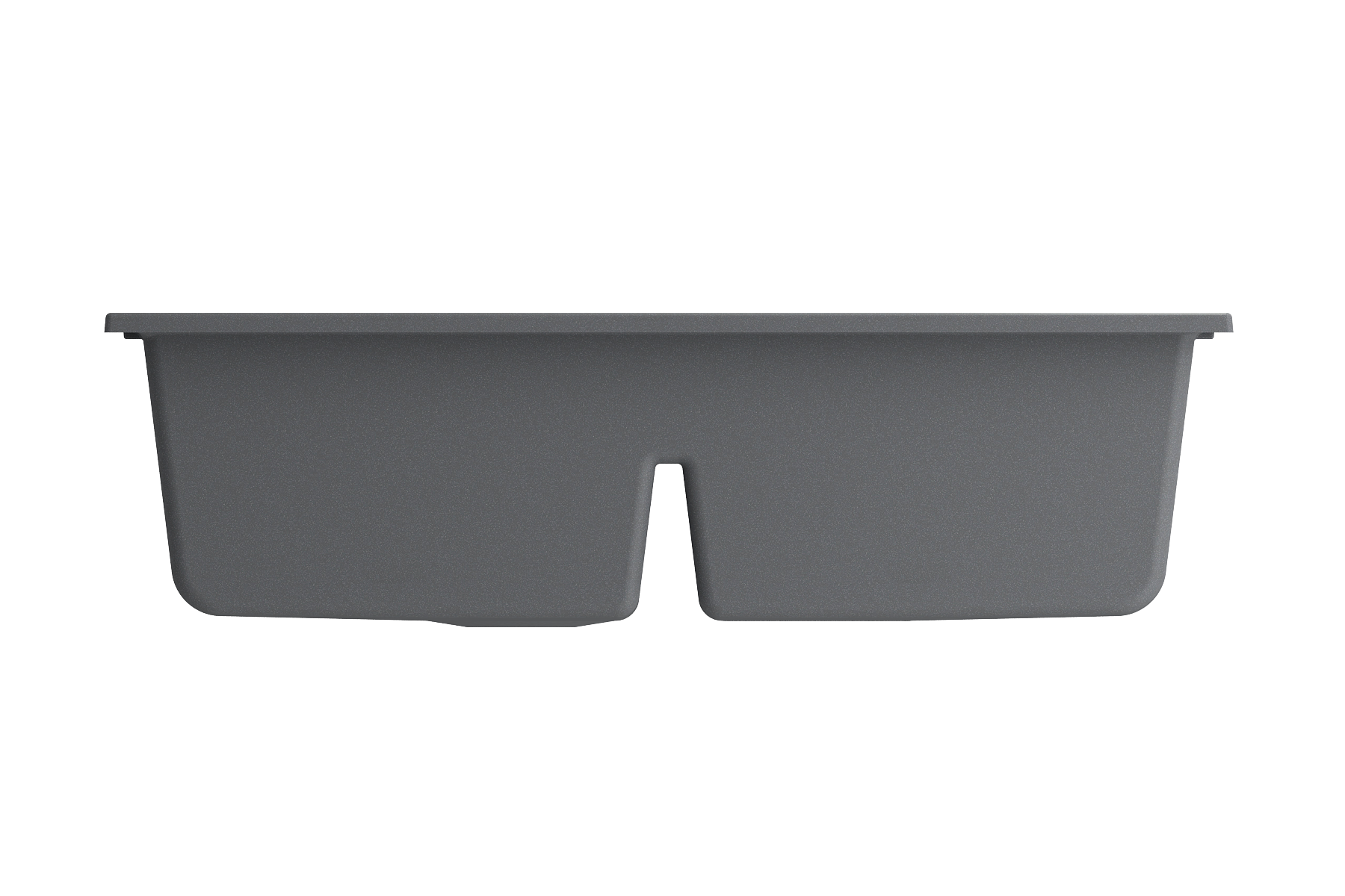BOCCHI Baveno Lux 34" Undermount Granite Workstation Kitchen Sink Kit with Accessories, 50/50 Double Bowl, Concrete Gray, 1618-506-0126HP