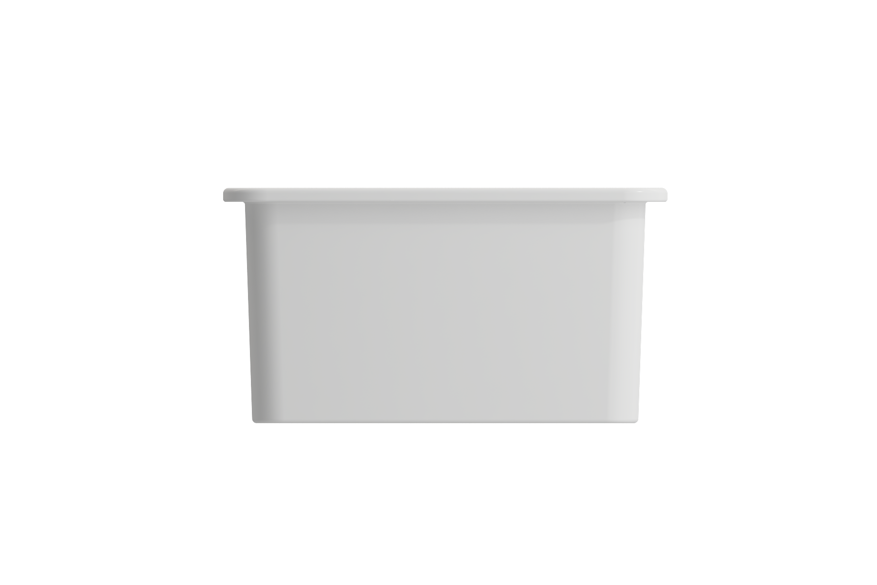 BOCCHI Sotto 24" Dual Mount Fireclay Kitchen Sink Kit with Accessories, Matte White, 1627-002-0120