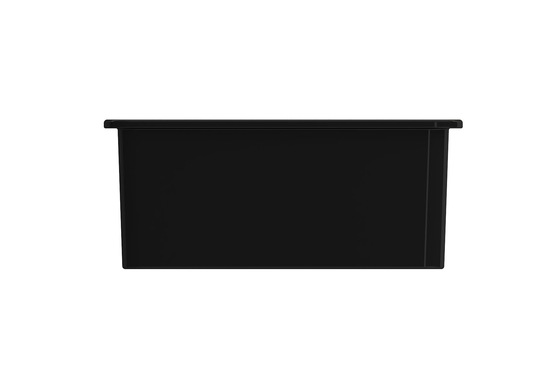 BOCCHI Sotto 24" Dual Mount Fireclay Kitchen Sink Kit with Accessories, Black, 1627-005-0120