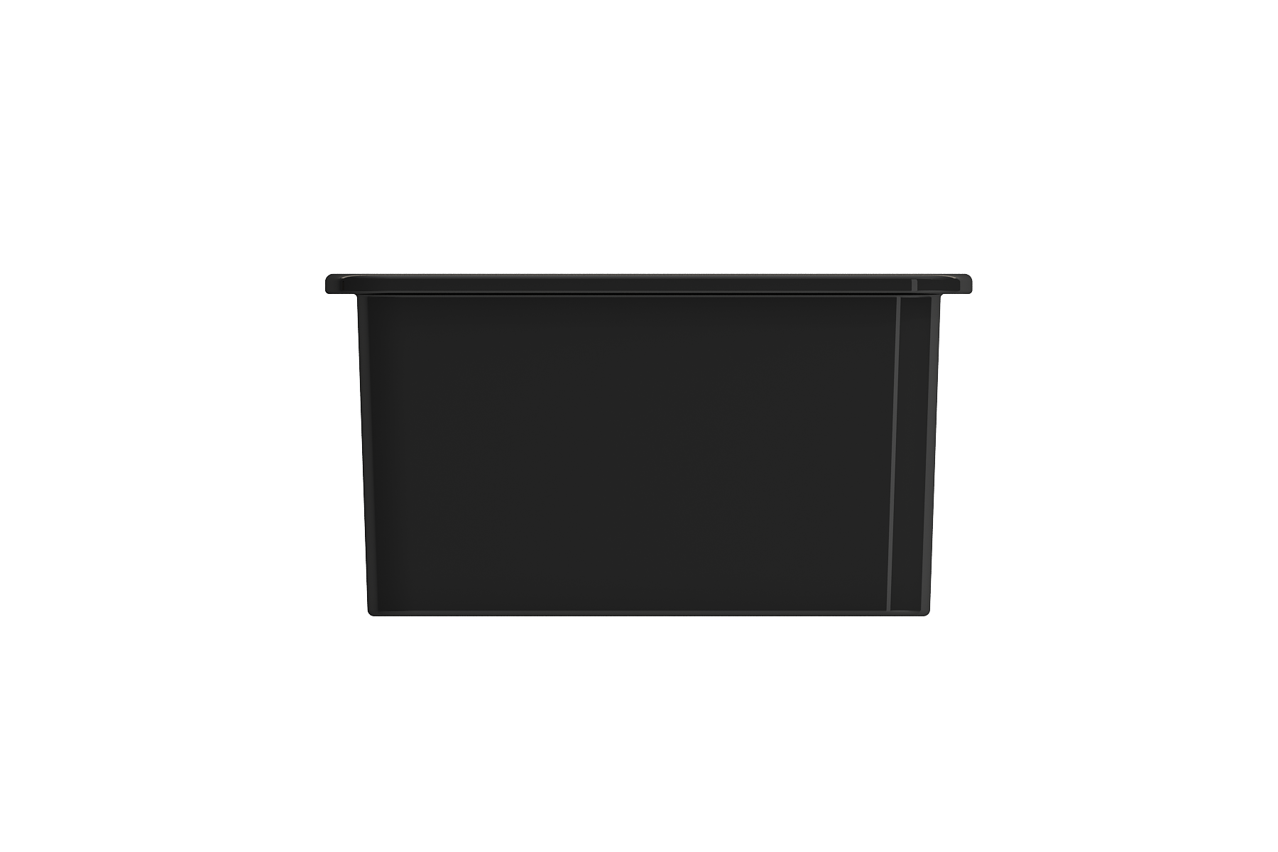BOCCHI Sotto 24" Dual Mount Fireclay Kitchen Sink Kit with Accessories, Black, 1627-005-0120