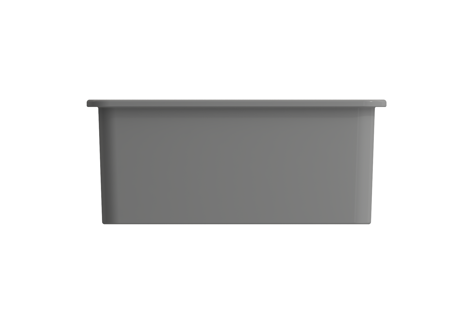 BOCCHI Sotto 24" Dual Mount Fireclay Kitchen Sink Kit with Accessories, Matte Gray, 1627-006-0120