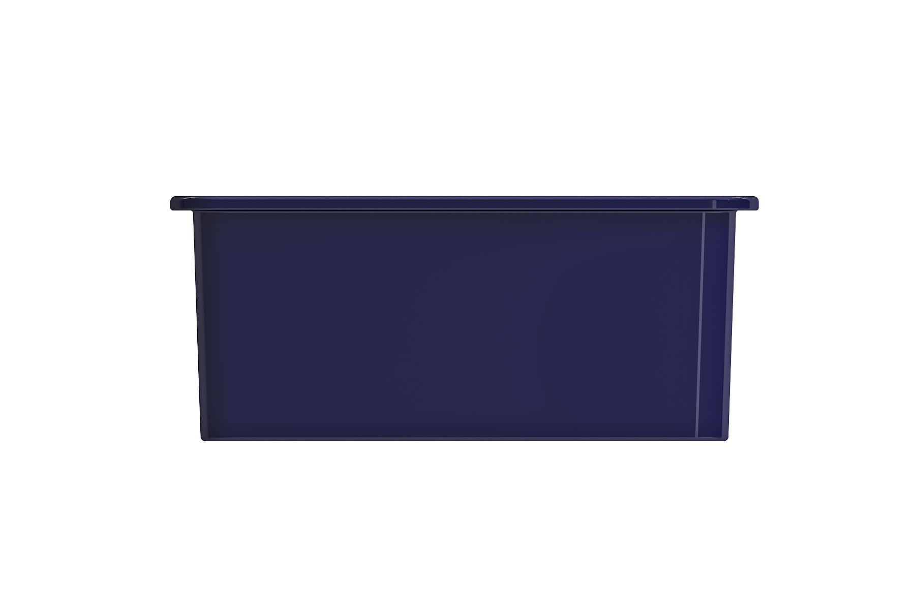 BOCCHI Sotto 24" Dual Mount Fireclay Kitchen Sink Kit with Accessories, Sapphire Blue, 1627-010-0120