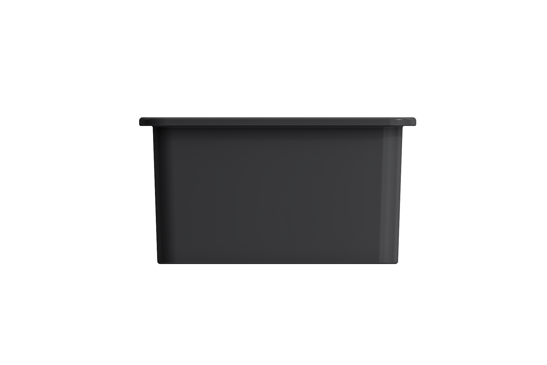 BOCCHI Sotto 24" Dual Mount Fireclay Kitchen Sink Kit with Accessories, Matte Dark Gray, 1627-020-0120