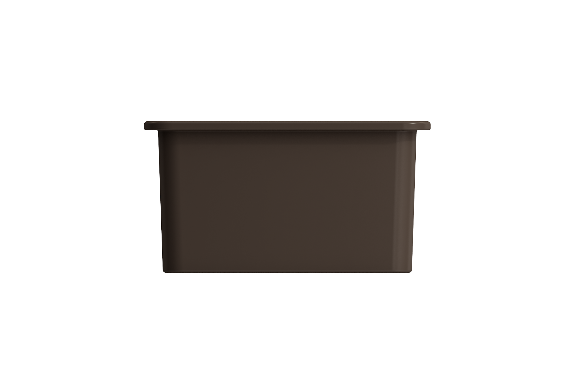 BOCCHI Sotto 24" Dual Mount Fireclay Kitchen Sink Kit with Accessories, Matte Brown, 1627-025-0120