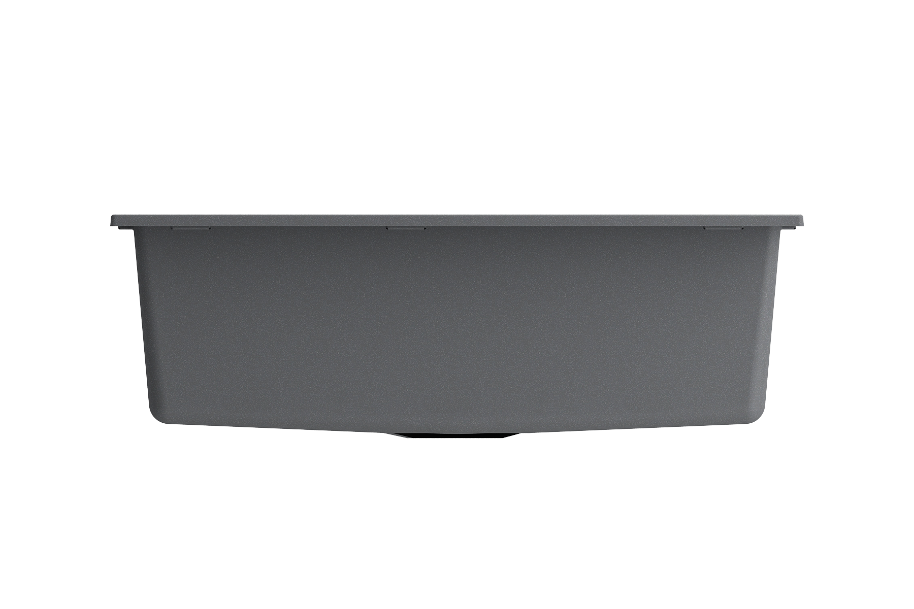 BOCCHI Campino Uno 27" Dual Mount Granite Kitchen Sink Kit, Concrete Gray, 1634-506-0126