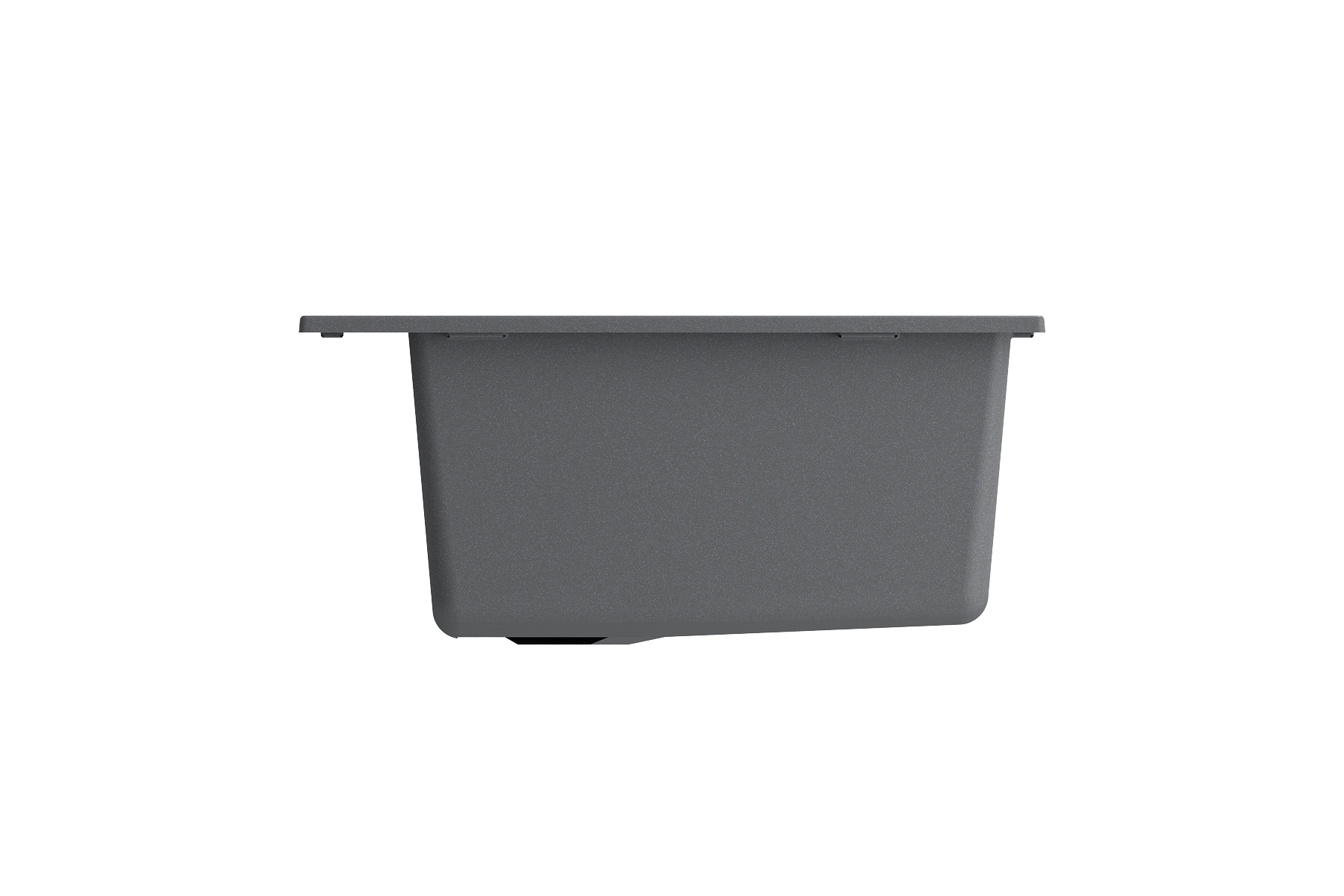 BOCCHI Campino Uno 27" Dual Mount Granite Kitchen Sink Kit, Concrete Gray, 1634-506-0126