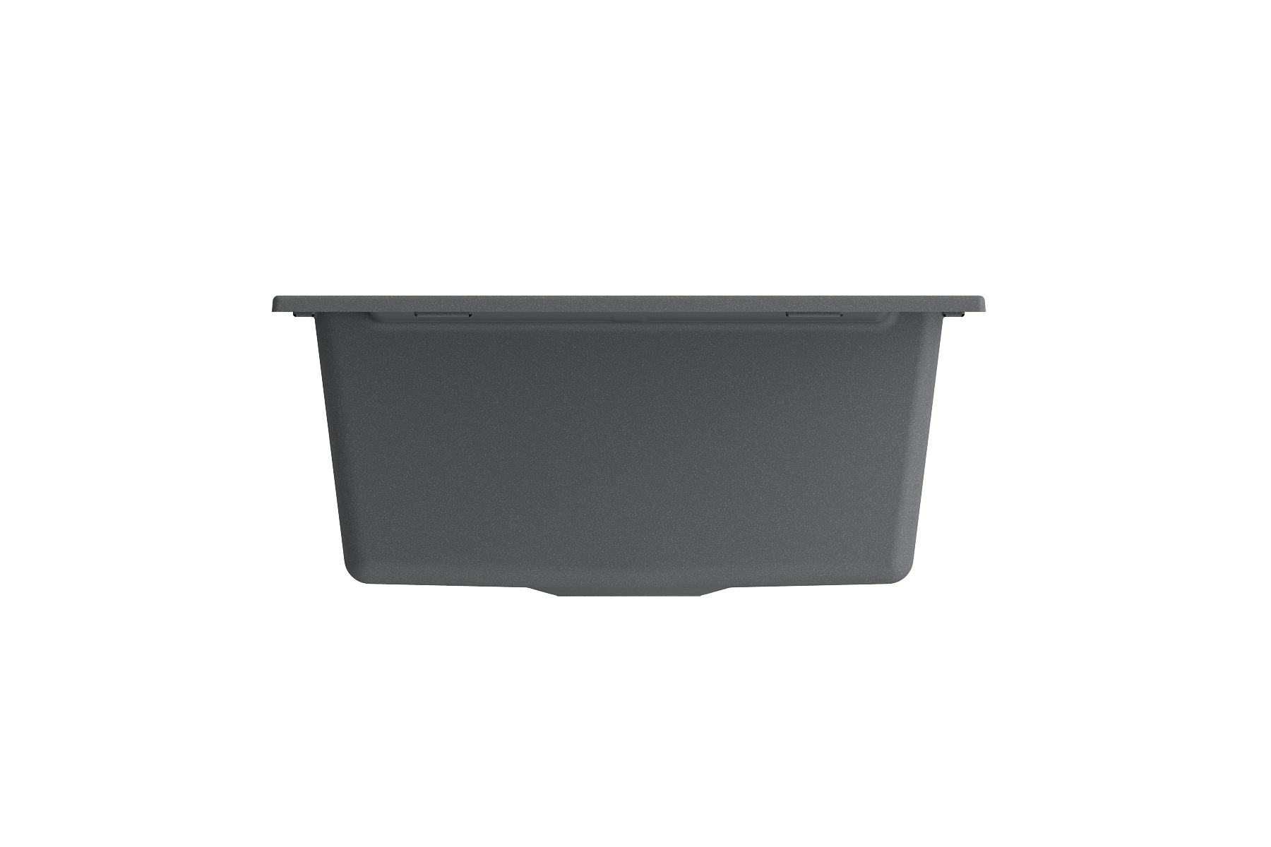 BOCCHI Levanzo 39" Dual Mount Granite Kitchen Sink Kit, Concrete Gray, Includes Drainboard, 1635-506-0120