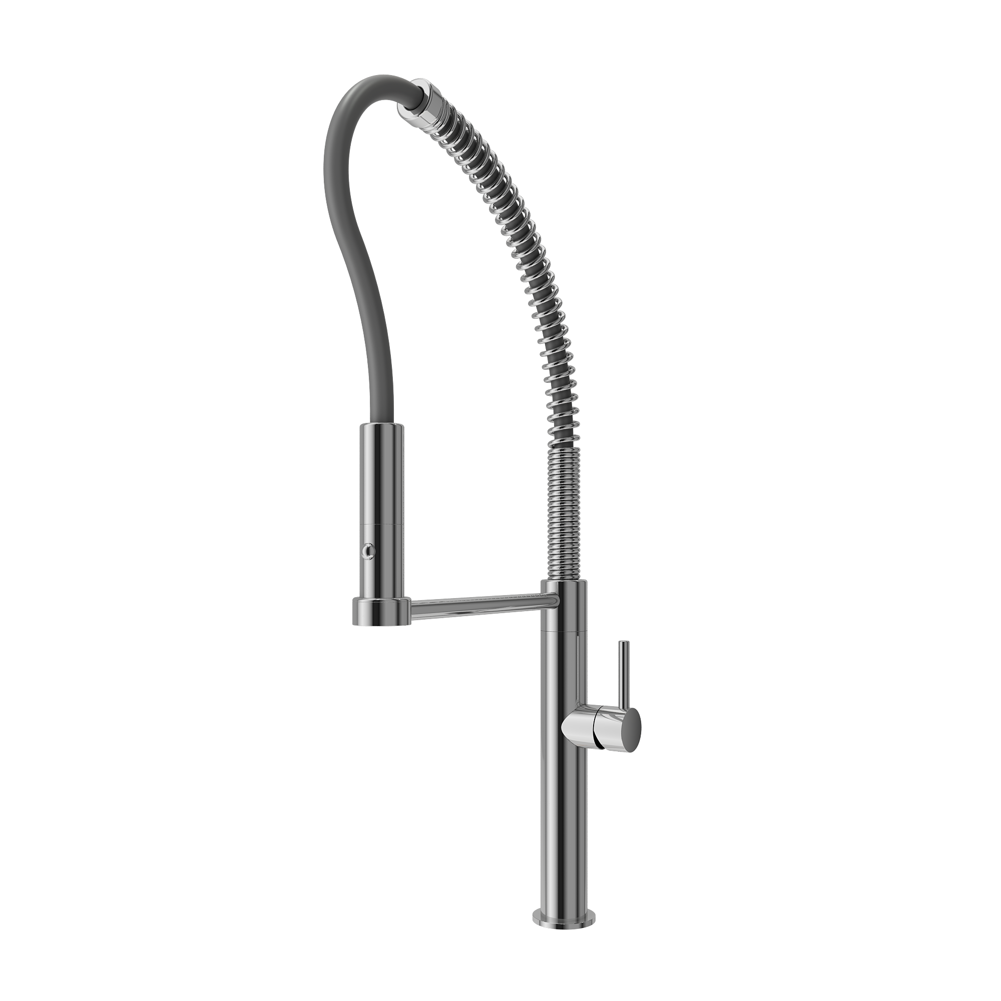 BOCCHI Baveno Pro 1.75 GPM 90 Degree Forward Brass Kitchen Faucet, Professional, Goose Neck, Chrome, 2027 0001 CH