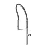 BOCCHI Baveno Pro 1.75 GPM 90 Degree Forward Brass Kitchen Faucet, Professional, Goose Neck, Chrome, 2027 0001 CH