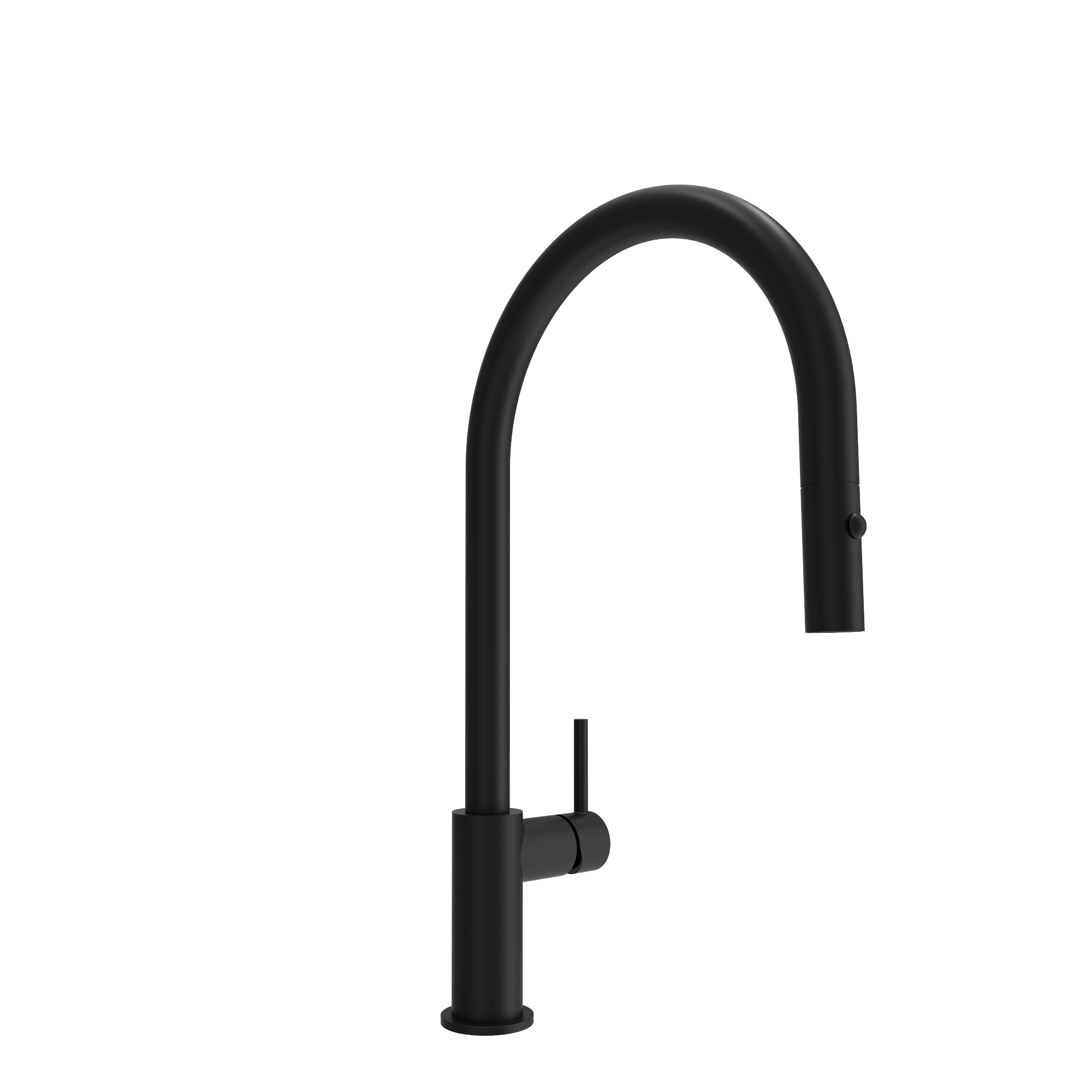 BOCCHI Baveno Duo 1.75 GPM 90 Degree Forward Brass Kitchen Faucet, Matte Black, 2028 0001 MB