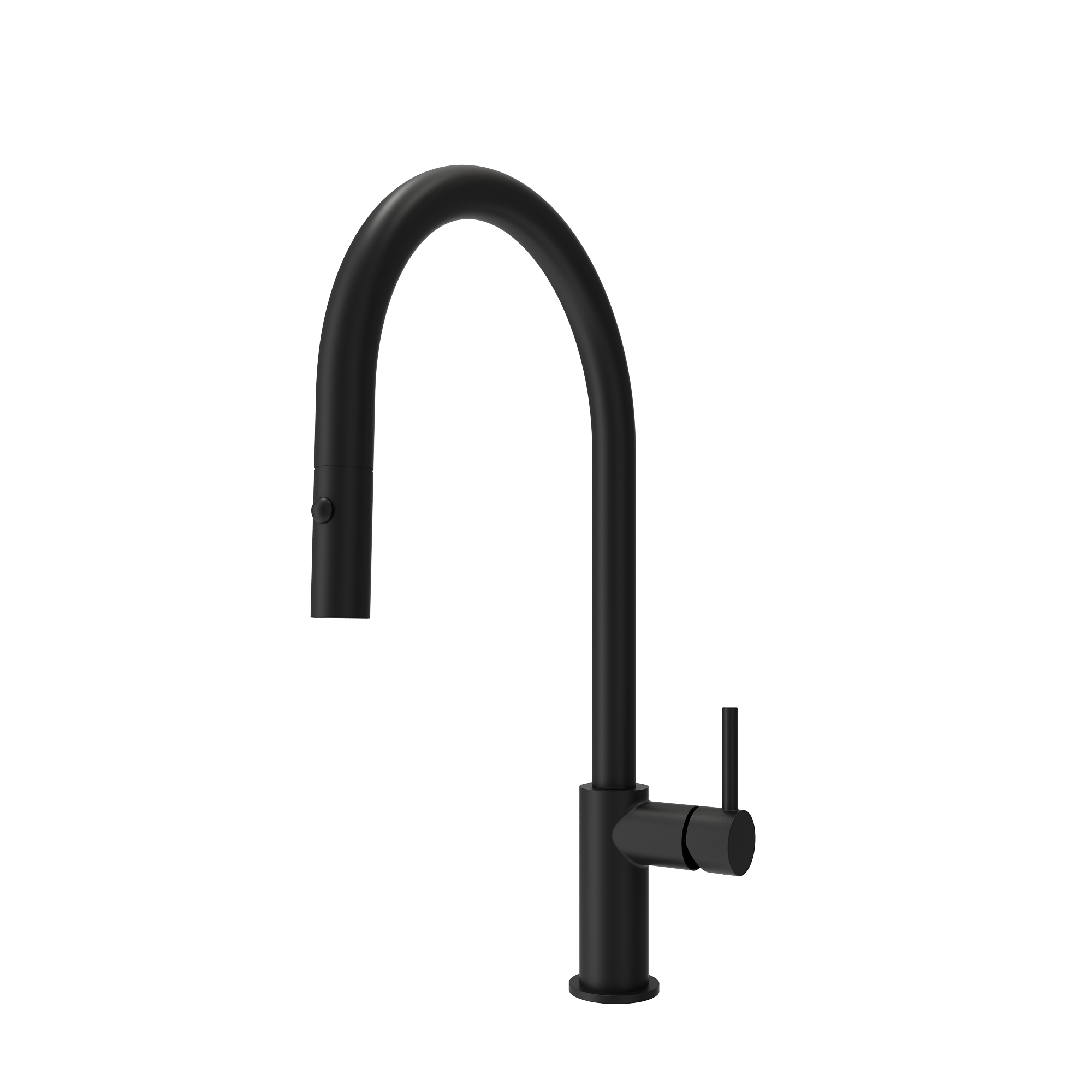 BOCCHI Baveno Duo 1.75 GPM 90 Degree Forward Brass Kitchen Faucet, Matte Black, 2028 0001 MB