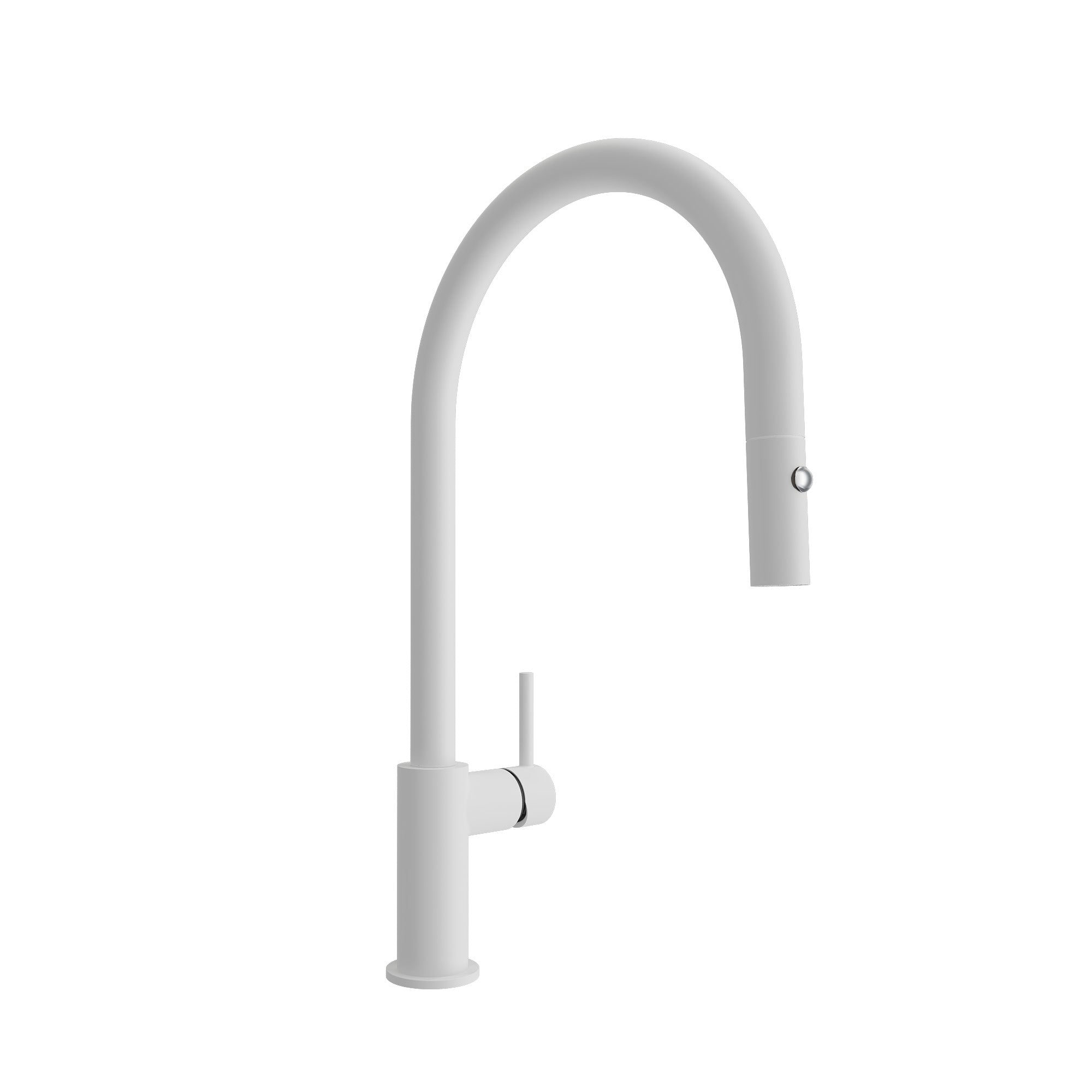 BOCCHI Baveno Duo 1.75 GPM 90 Degree Forward Brass Kitchen Faucet, Matte White, 2028 0001 MW