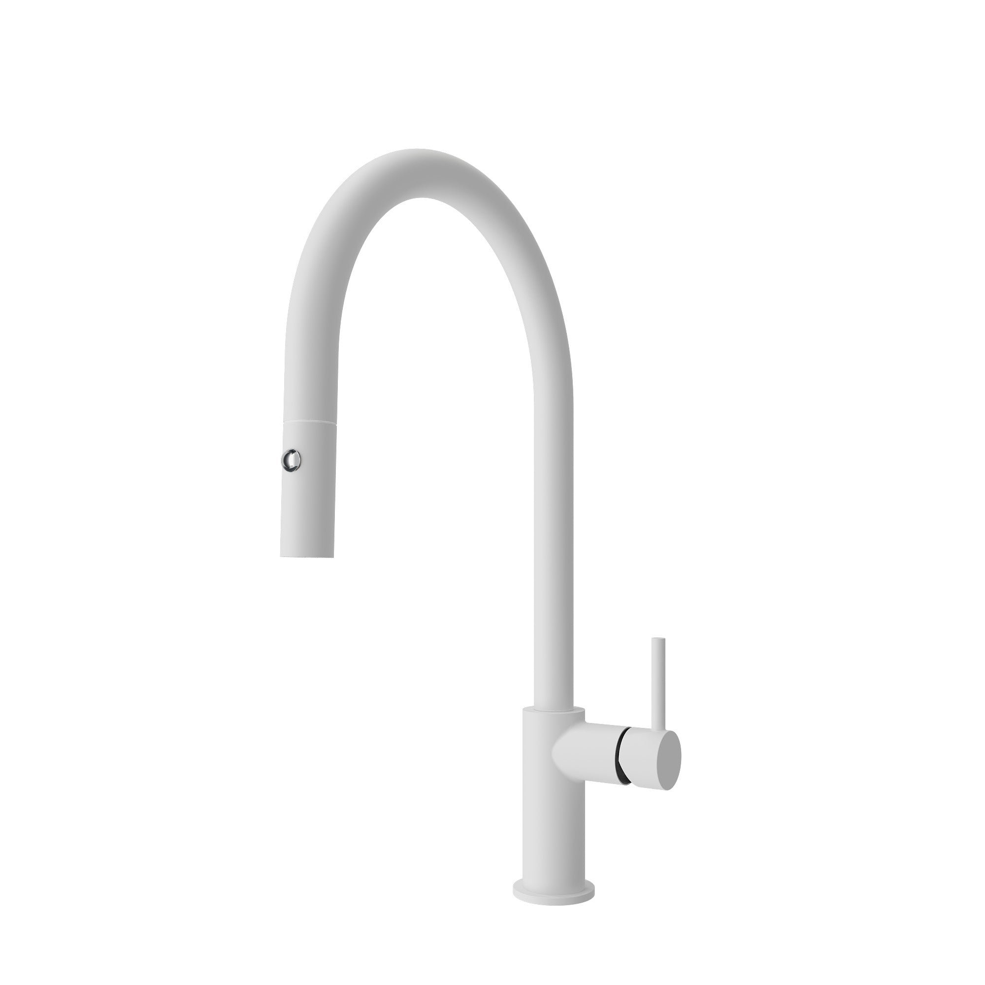 BOCCHI Baveno Duo 1.75 GPM 90 Degree Forward Brass Kitchen Faucet, Matte White, 2028 0001 MW