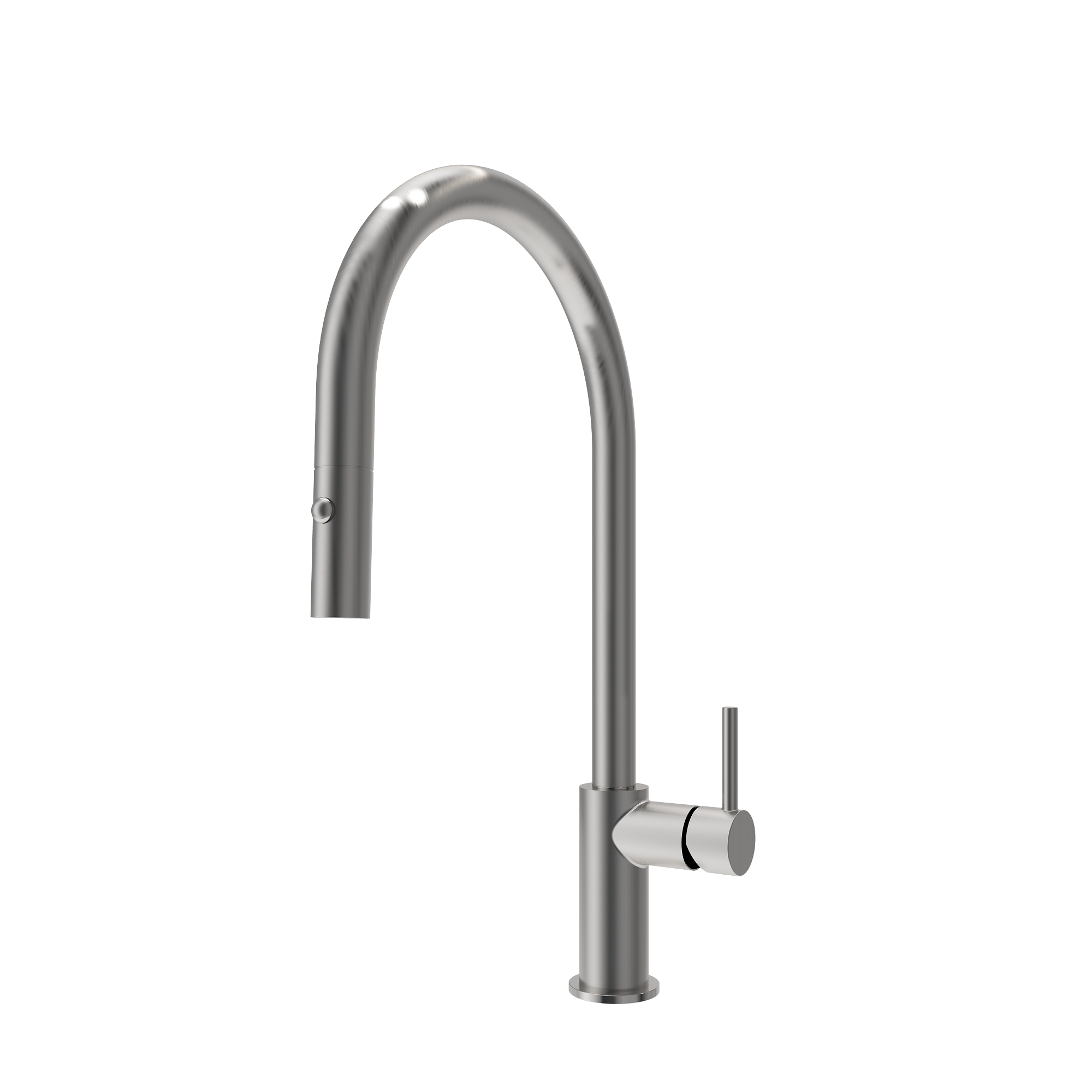 BOCCHI Baveno Duo 1.75 GPM 90 Degree Forward Brass Kitchen Faucet, Stainless Steel, 2028 0001 SS