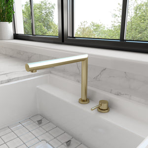 Alternate Image for BOCCHI Baveno Move 1.75 GPM Lever Brass Kitchen Faucet, Brushed Gold, 2029 0001 BG