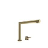 BOCCHI Baveno Move 1.75 GPM Lever Brass Kitchen Faucet, Brushed Gold, 2029 0001 BG