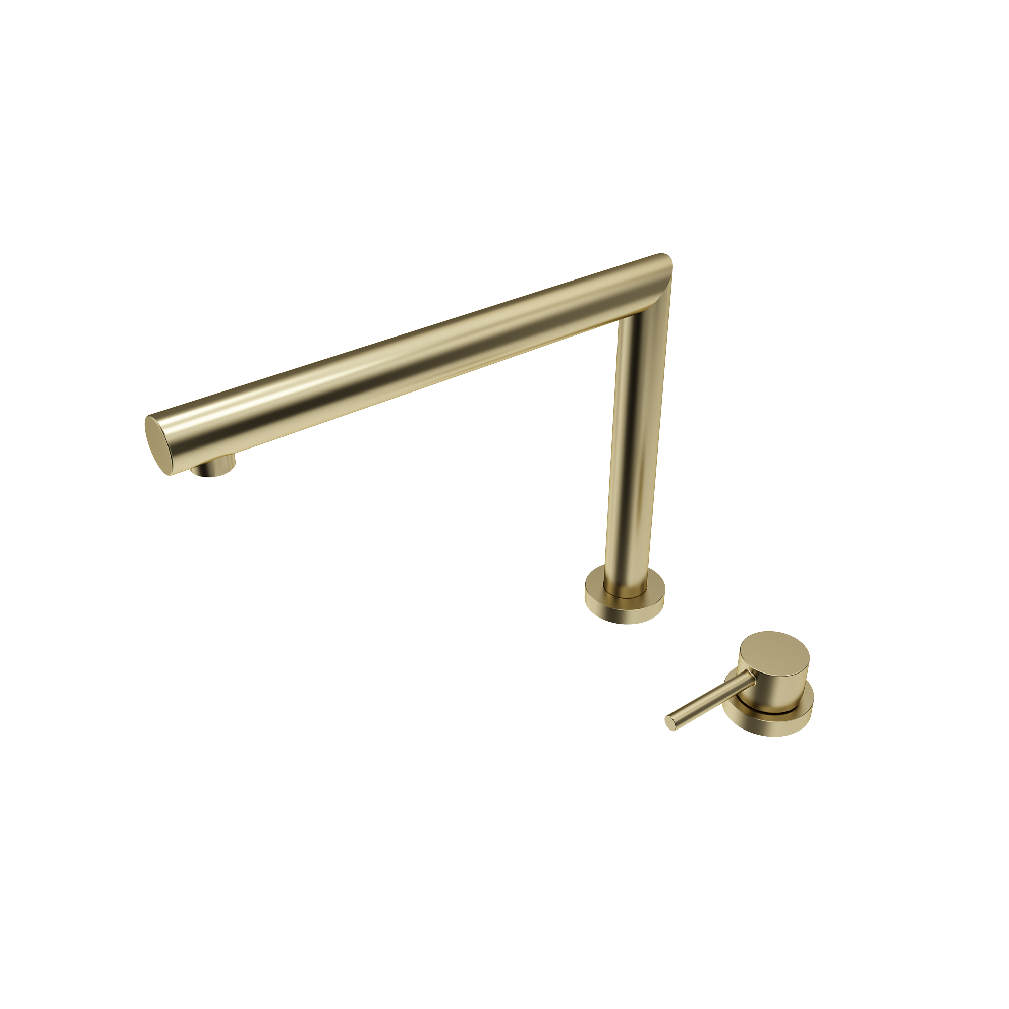 BOCCHI Baveno Move 1.75 GPM Lever Brass Kitchen Faucet, Brushed Gold, 2029 0001 BG