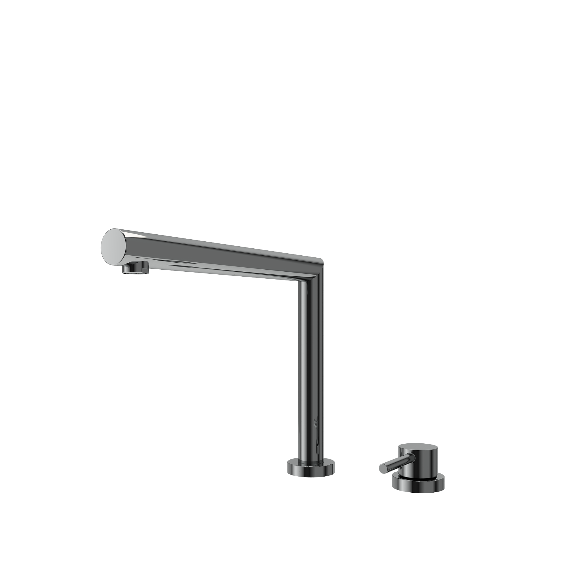 BOCCHI Baveno Move 1.75 GPM Lever Brass Kitchen Faucet, Gun Metal, 2029 0001 GM