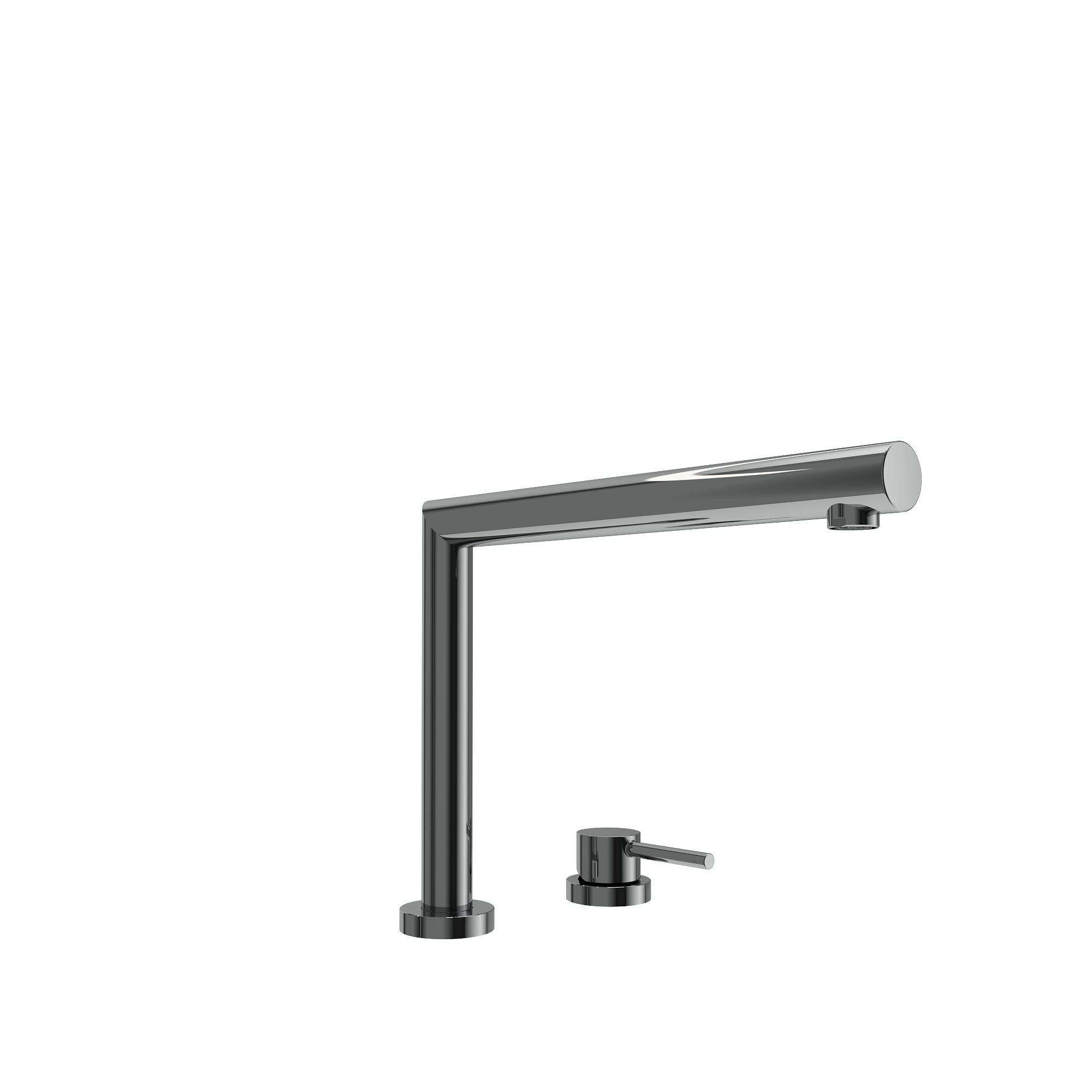 BOCCHI Baveno Move 1.75 GPM Lever Brass Kitchen Faucet, Gun Metal, 2029 0001 GM
