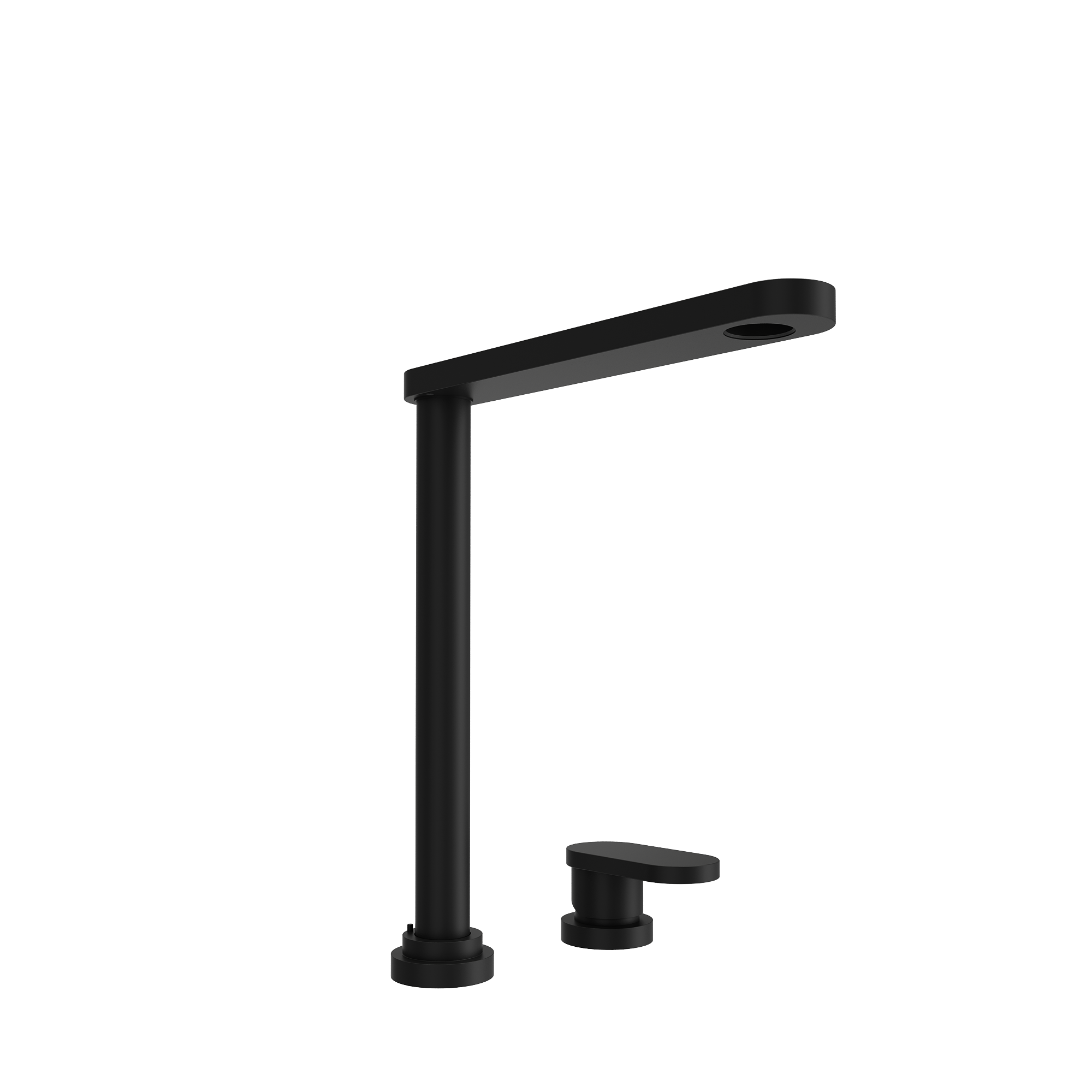 BOCCHI Baveno Move 1.75 GPM Lever Brass Kitchen Faucet, Jet Black, 2030 0001 JB