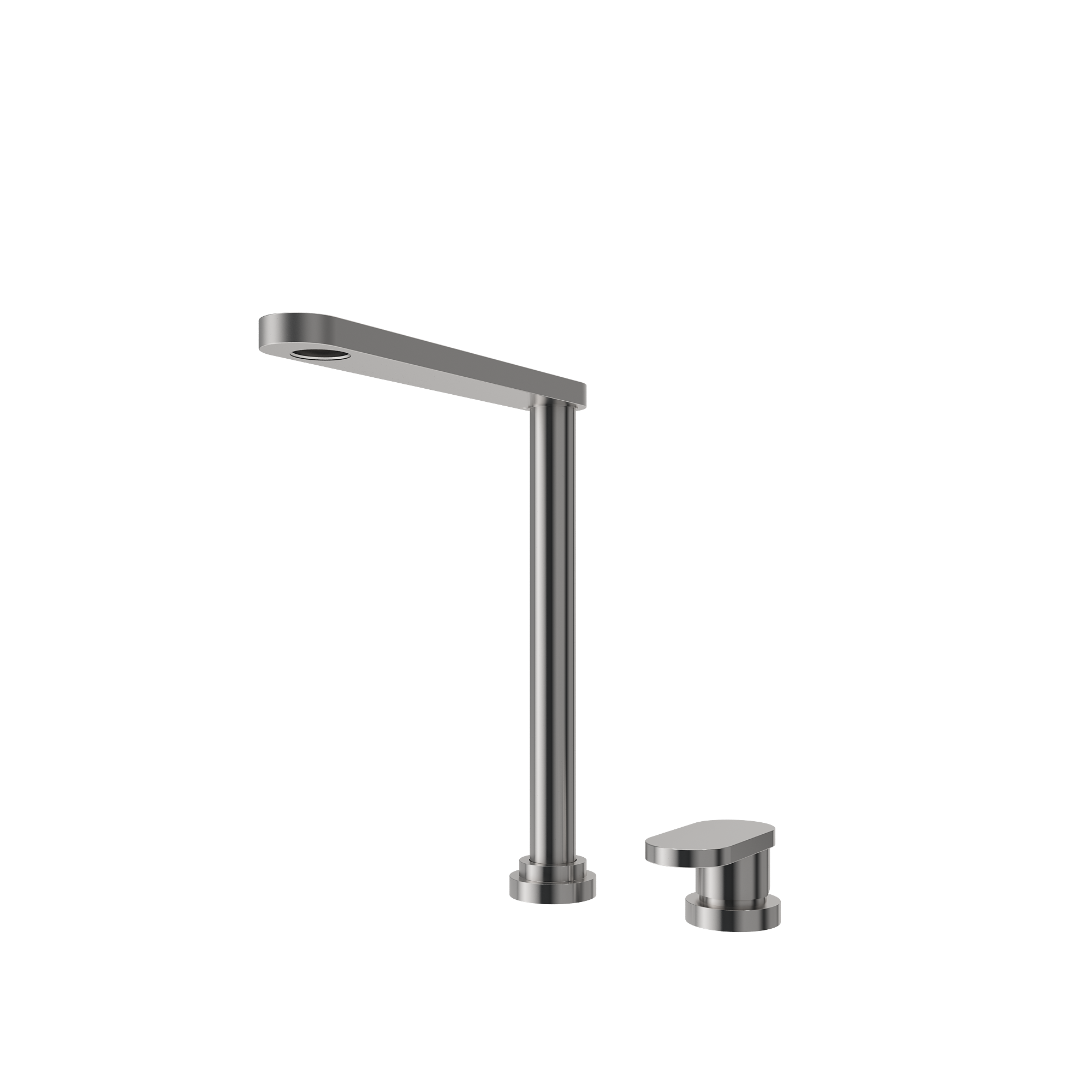 BOCCHI Baveno Move 1.75 GPM Lever Brass Kitchen Faucet, Stainless Steel, 2030 0001 SS