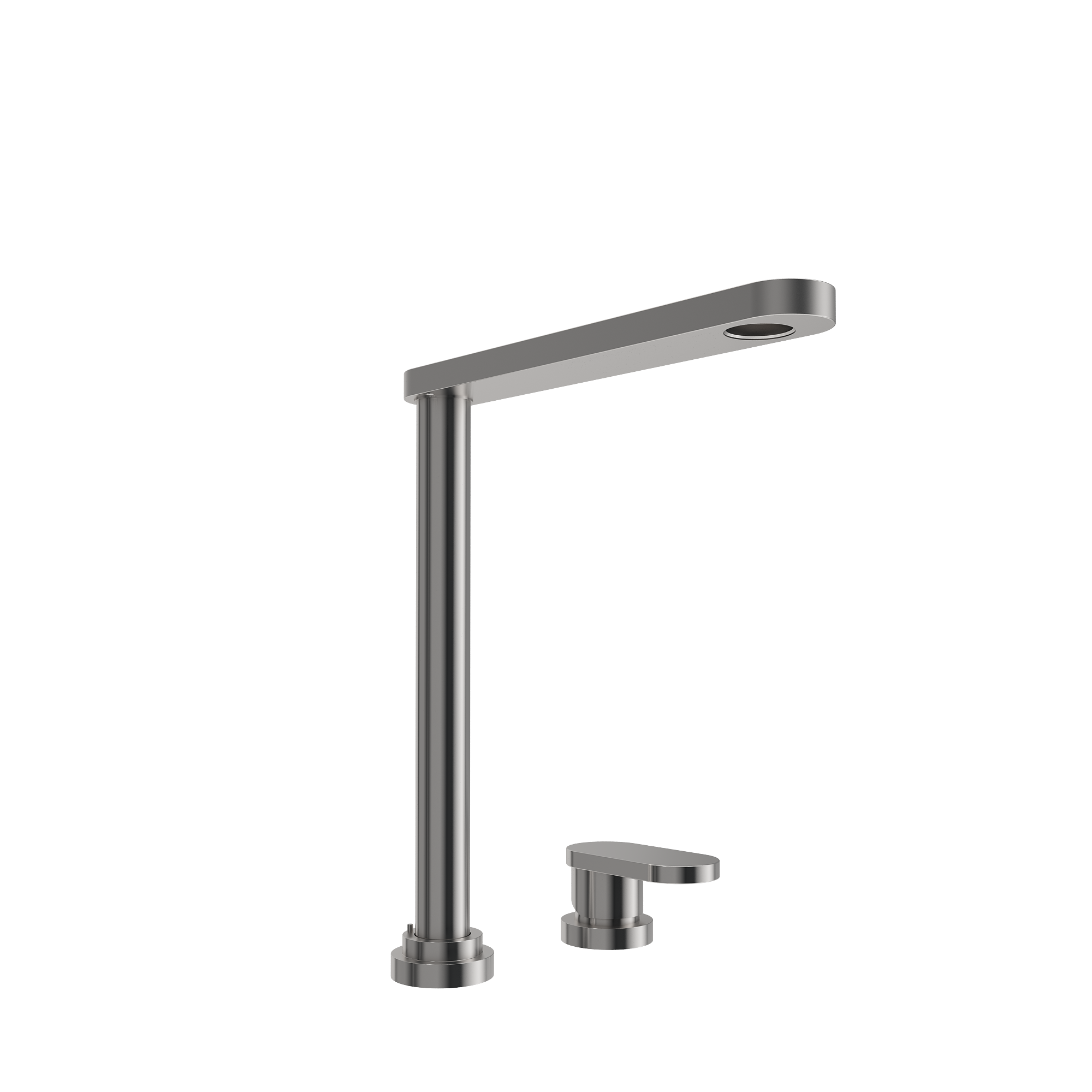 BOCCHI Baveno Move 1.75 GPM Lever Brass Kitchen Faucet, Stainless Steel, 2030 0001 SS