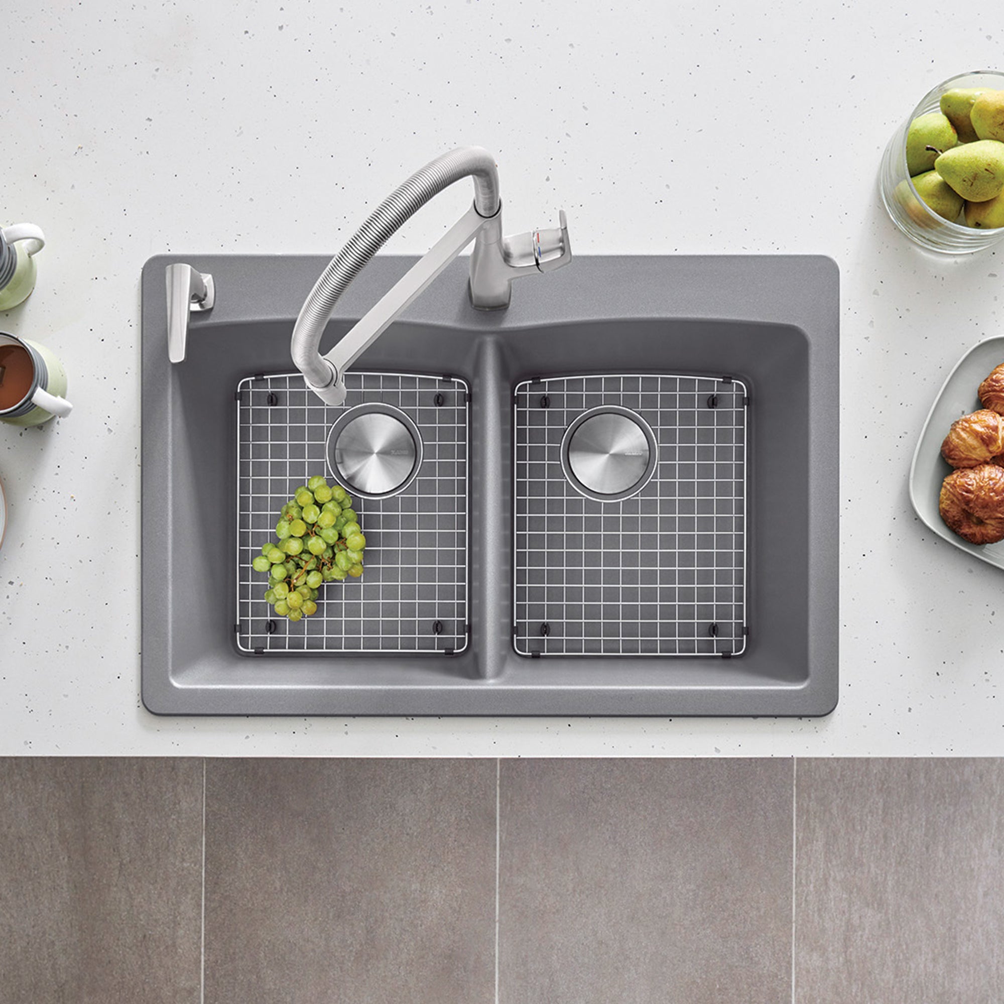 Blanco Stainless Steel Sink Grid (Diamond Double Right Bowl), 221009