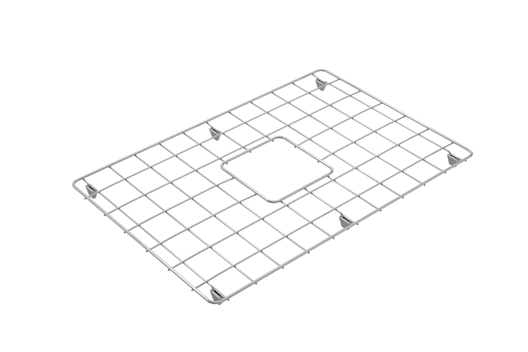 BOCCHI Stainless Steel Sink Grid for 27 in. 1356/1357 Farmhouse Apron Front Fireclay Single Bowl Kitchen Sinks, 2300 0001