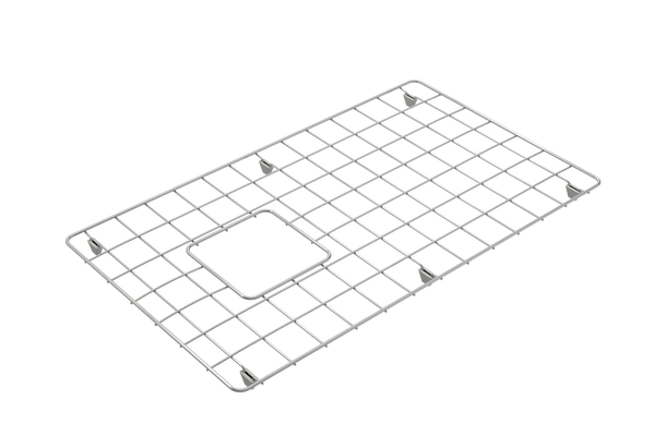 BOCCHI Stainless Steel Sink Grid for 30in. 1346/1347 Farmhouse Apron Front Fireclay Single Bowl Kitchen Sinks, 2300 0002