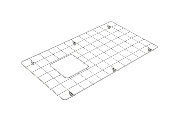 BOCCHI Stainless Steel Sink Grid for 30 in. 1344 Farmhouse Apron Front Fireclay Single Bowl Kitchen Sinks, 2300 0003