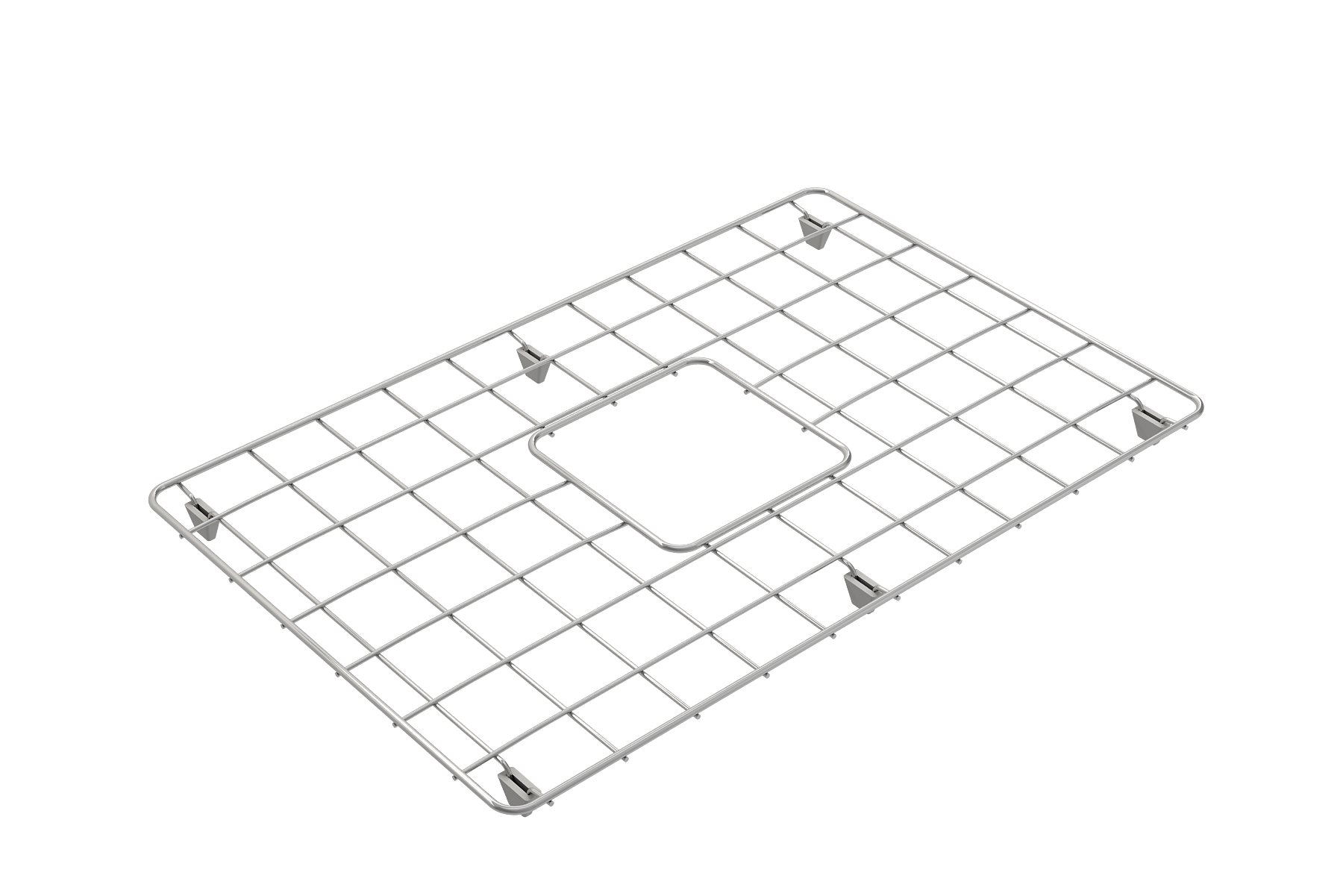 BOCCHI Stainless Steel Sink Grid for 27 in. 1360 Undermount Fireclay Single Bowl Kitchen Sinks, 2300 0010