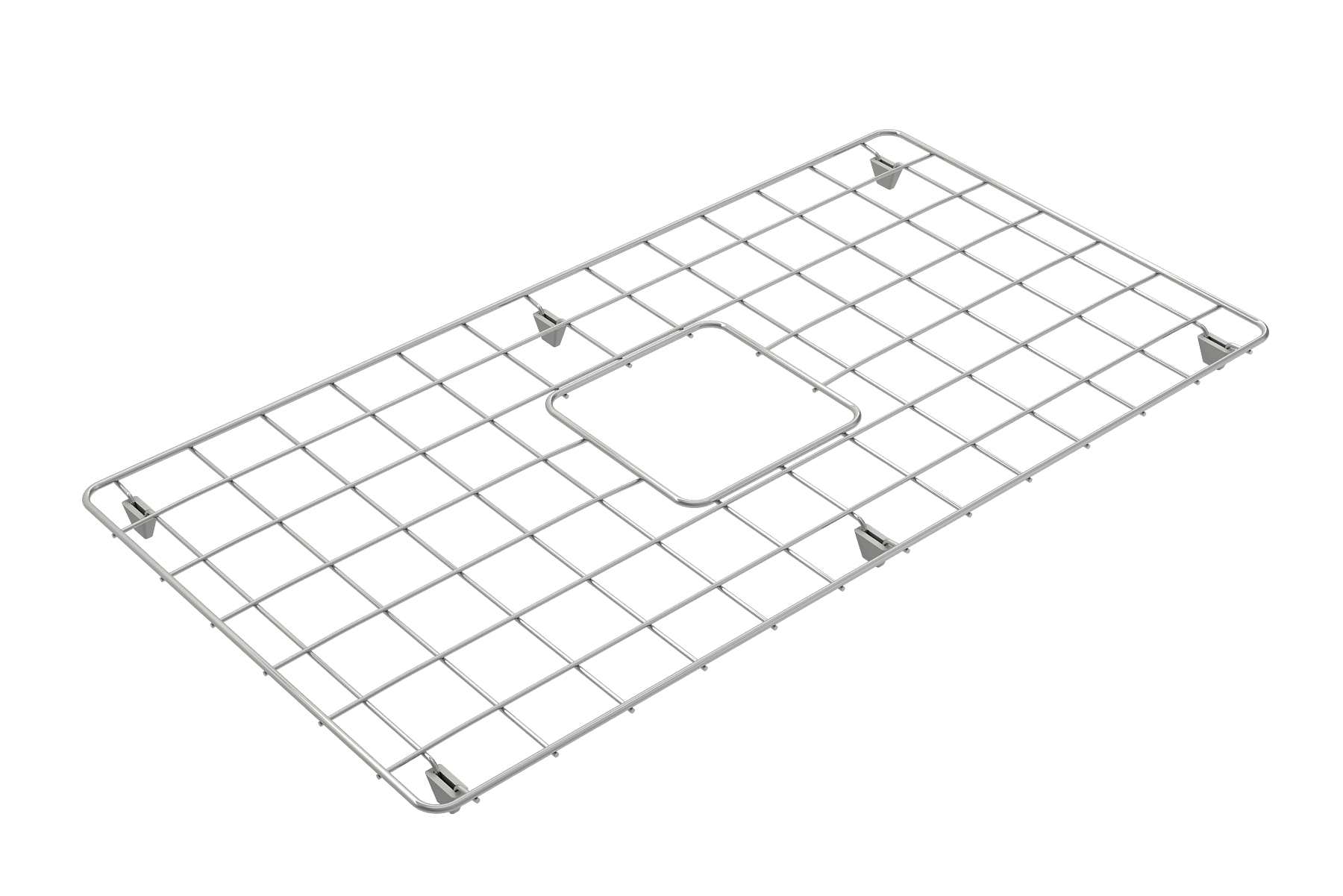 BOCCHI Stainless Steel Sink Grid for 32 in. 1362 Undermount Fireclay Single Bowl Kitchen Sinks, 2300 0012
