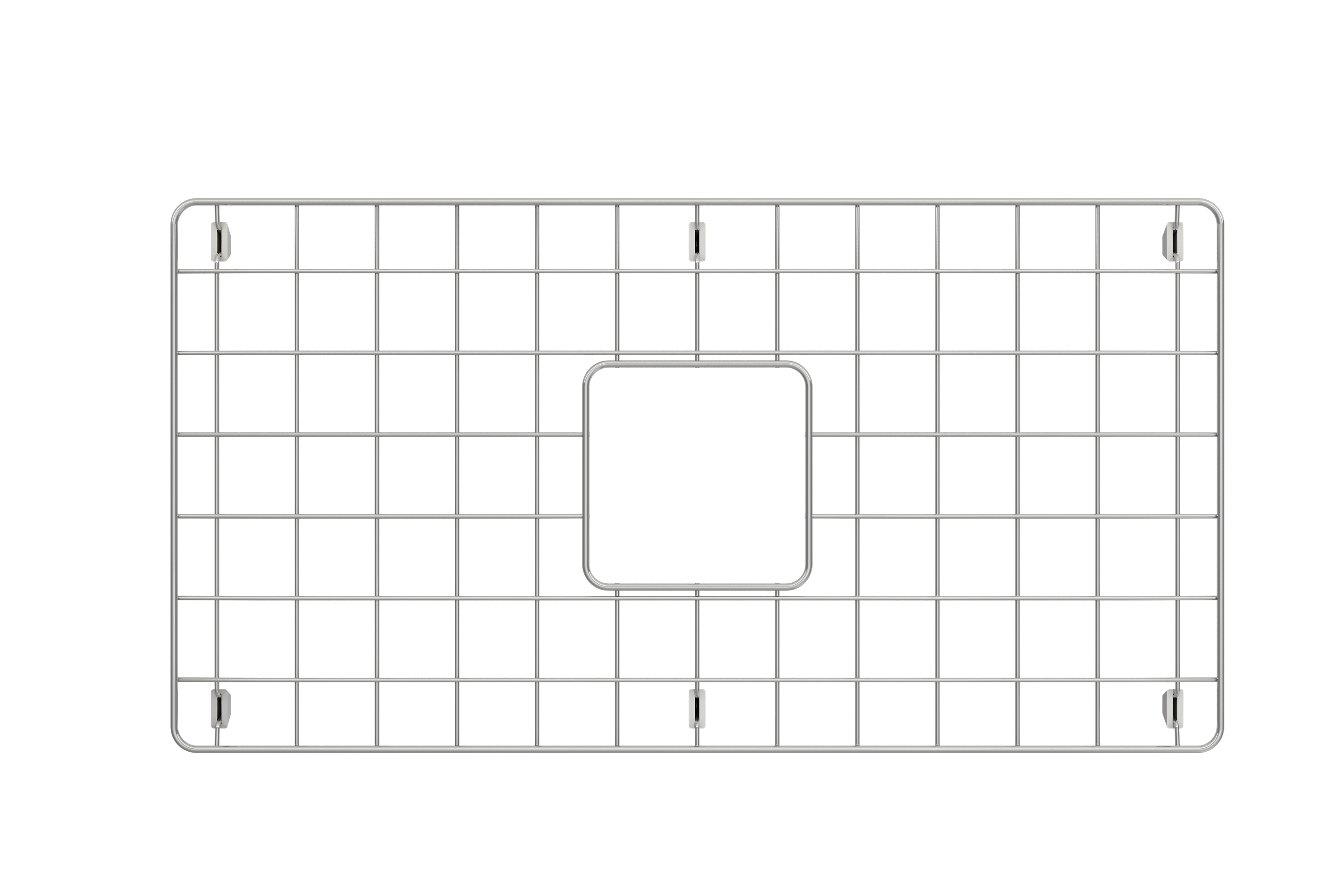 BOCCHI Stainless Steel Sink Grid for 32 in. 1362 Undermount Fireclay Single Bowl Kitchen Sinks, 2300 0012